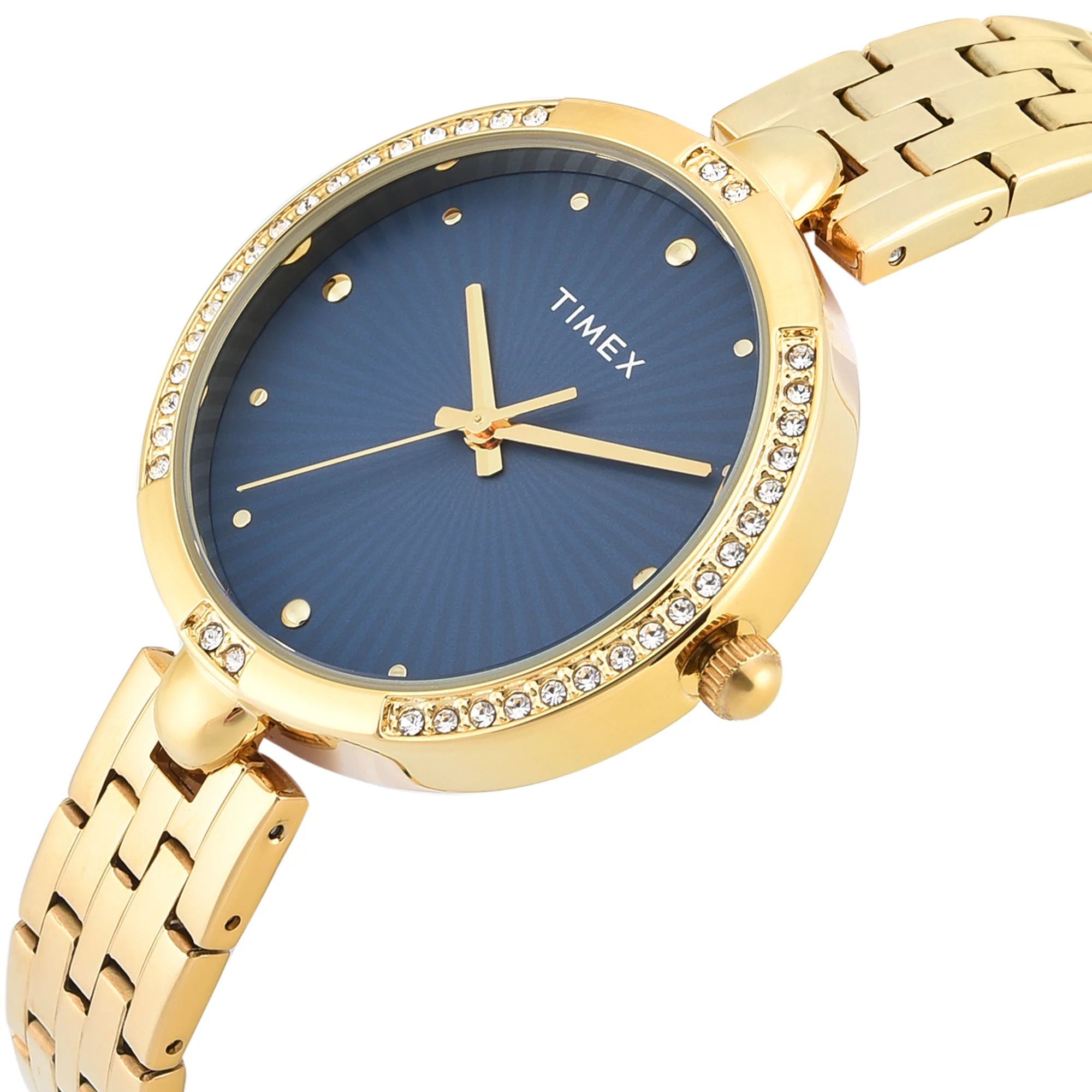 TIMEX Blue Round Dial Analog Women's Watch - TWEL22601 - Image 2