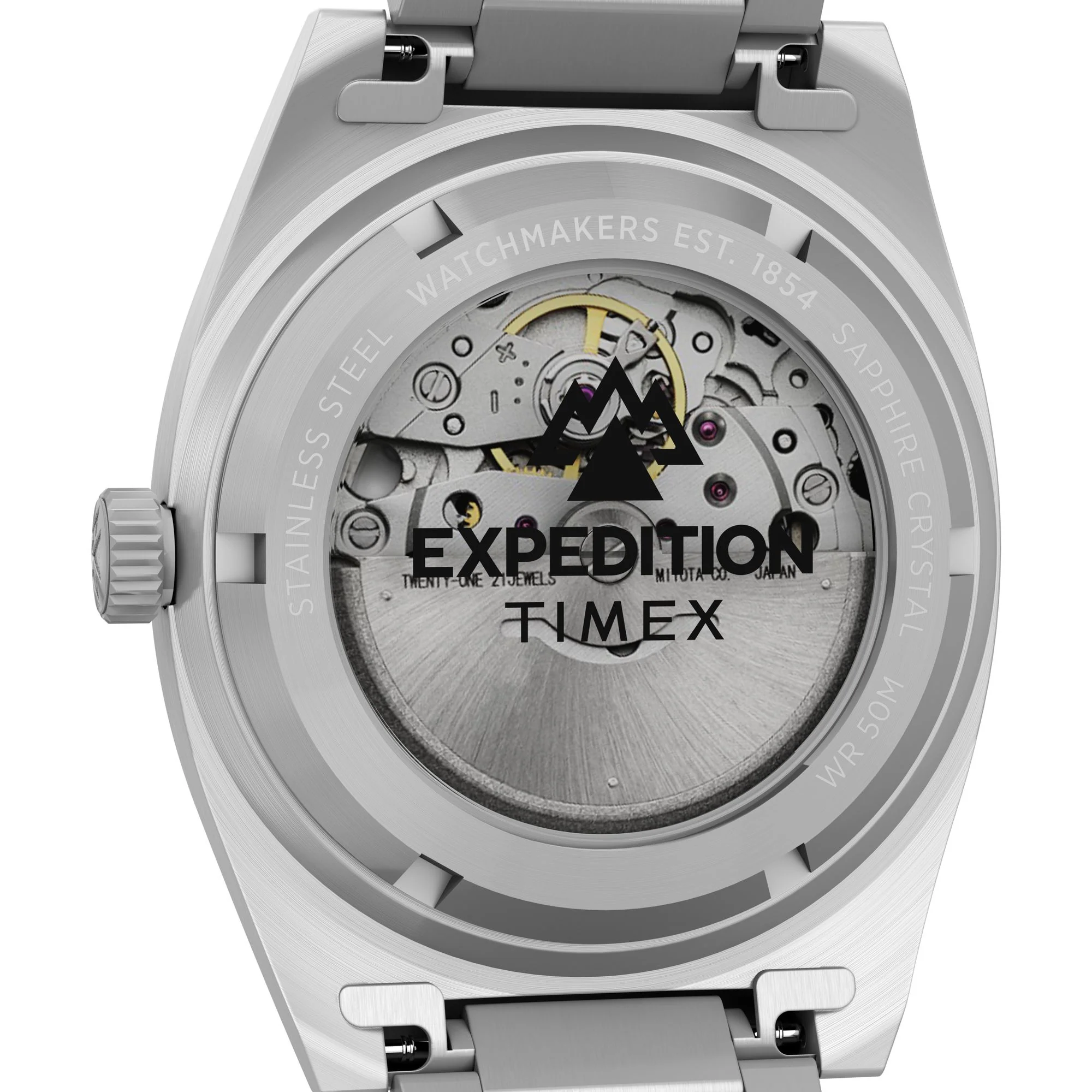 TIMEX Capstone Black Round Dial Mechanical Automatic Men's Watch - TW2Y39600UJ - Image 4