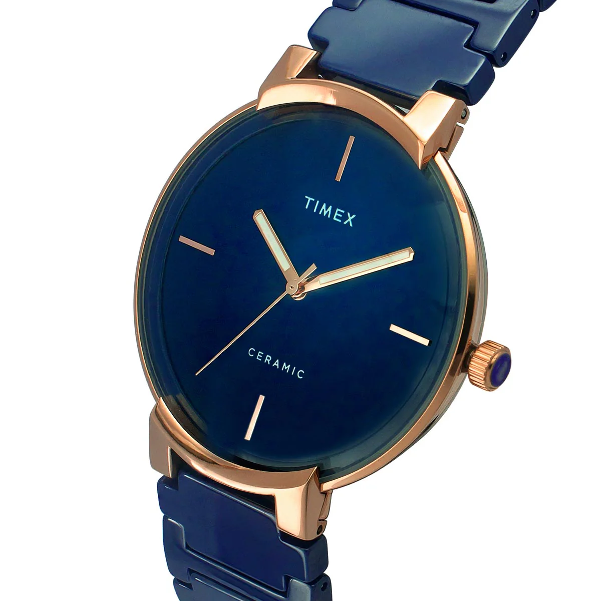 Timex Fashion Men's Blue Dial Round Case 3 Hands Function Watch -TWEG21201 - Image 2