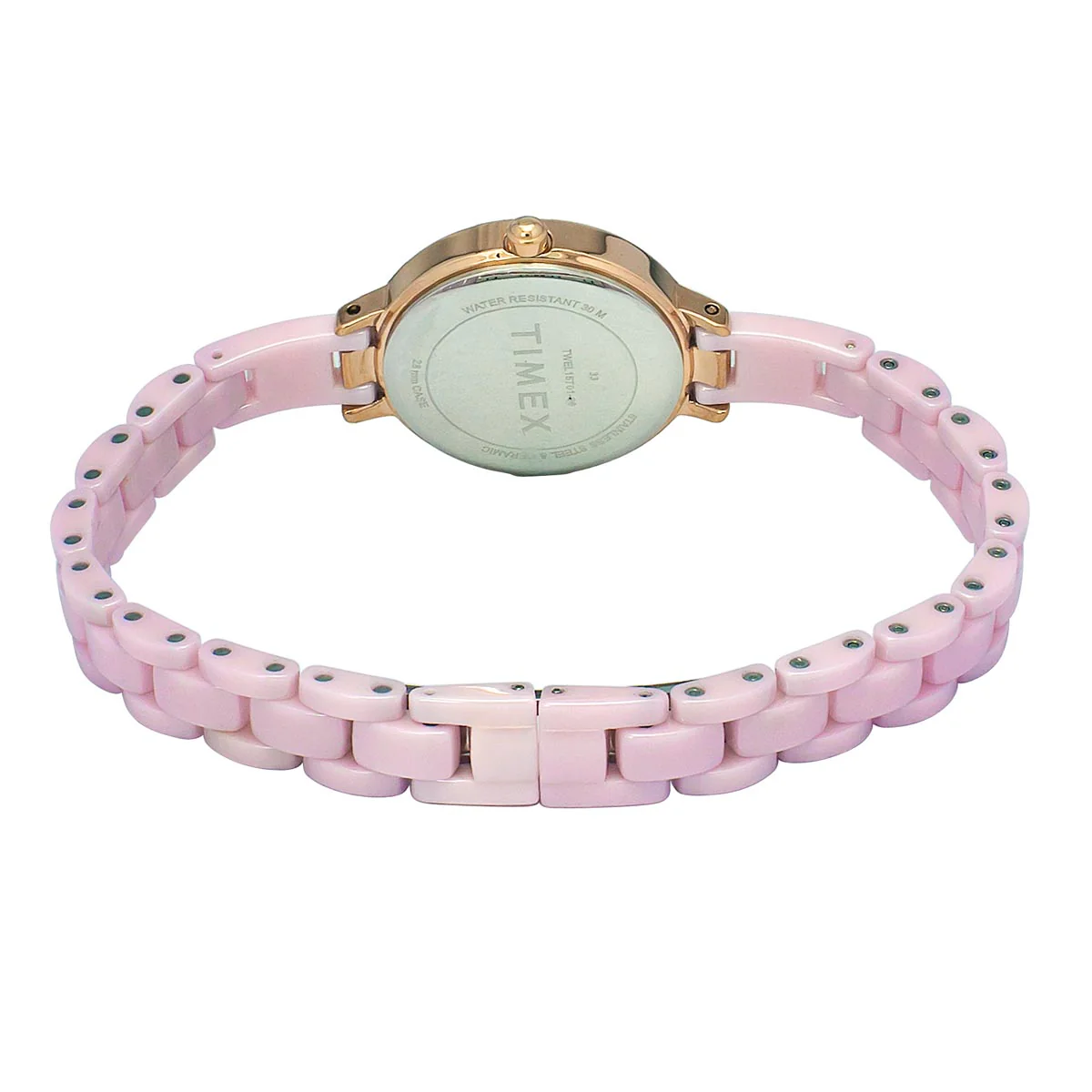 Timex Fashion Women's Mother of Pearl Dial Round Case 3 Hands Function Watch -TWEL15701 - Image 3