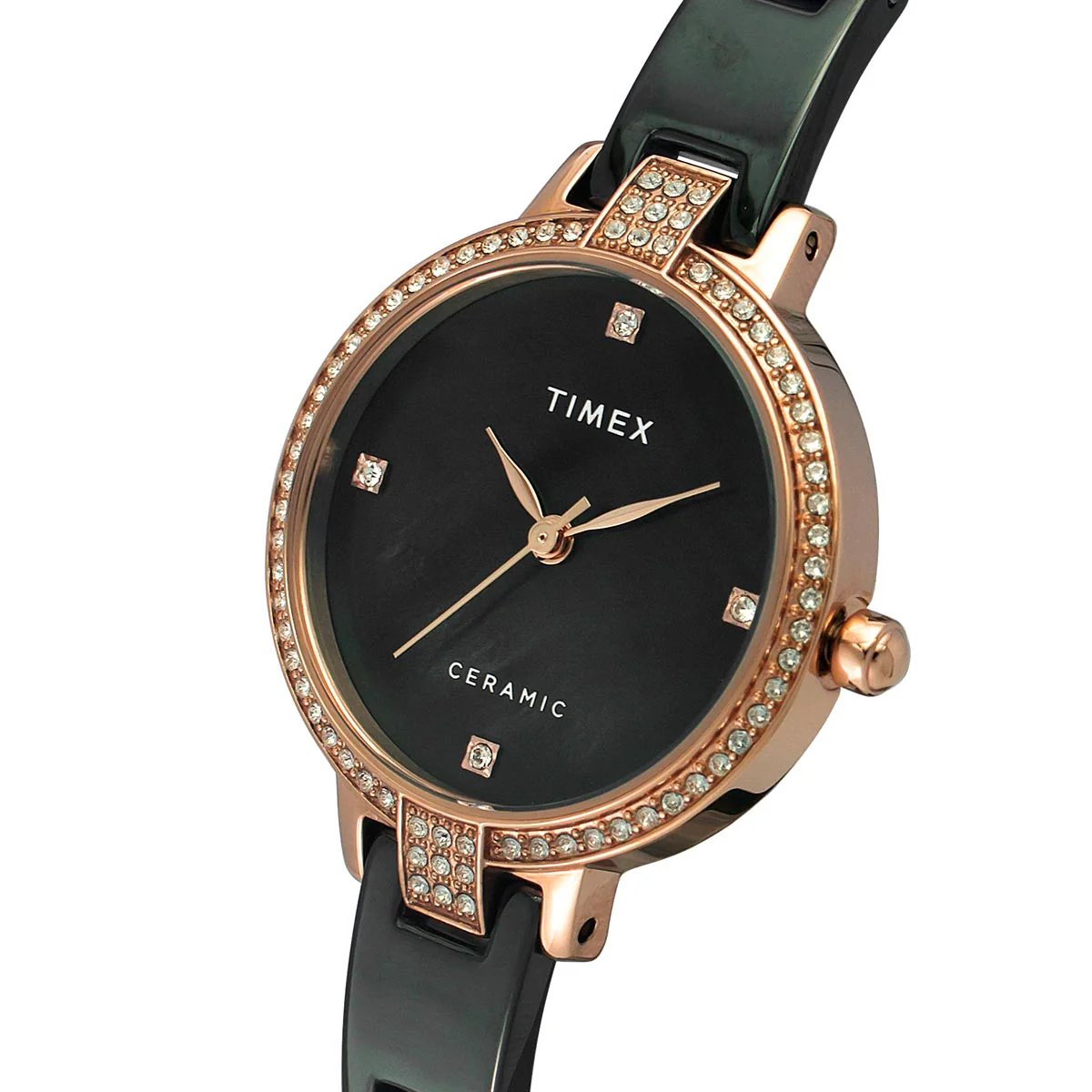 Timex Fashion Women's Mother of Pearl Dial Round Case 3 Hands Function Watch -TWEL15703 - Image 2