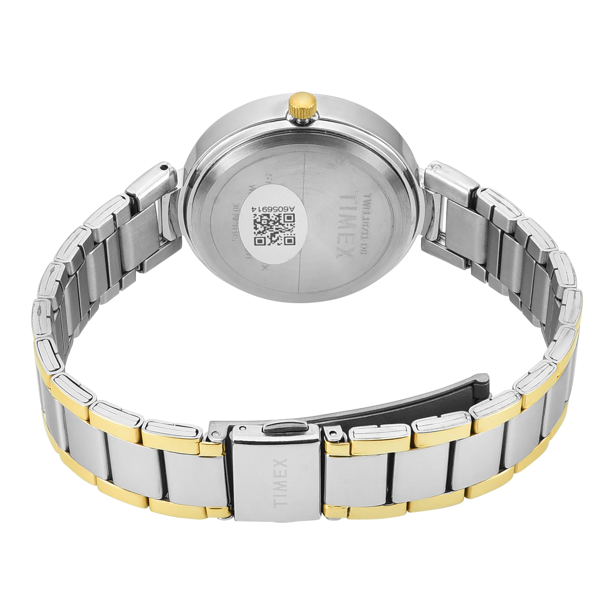 TIMEX Champagne Round Dial Analog Women's Watch - TWEL18711 - Image 3