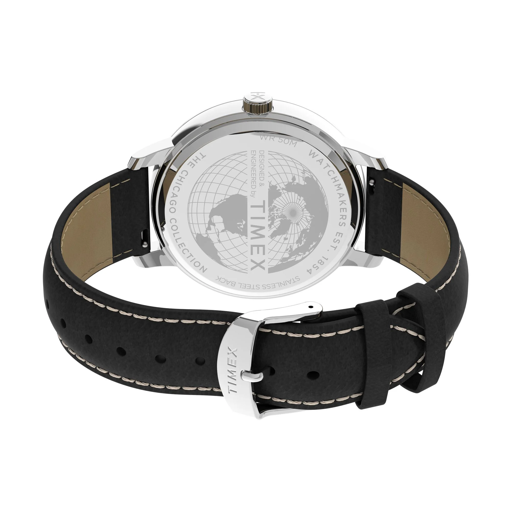 TIMEX Chicago Men Black Round Dial Analog Watch - TW2V29200UJ - Image 4