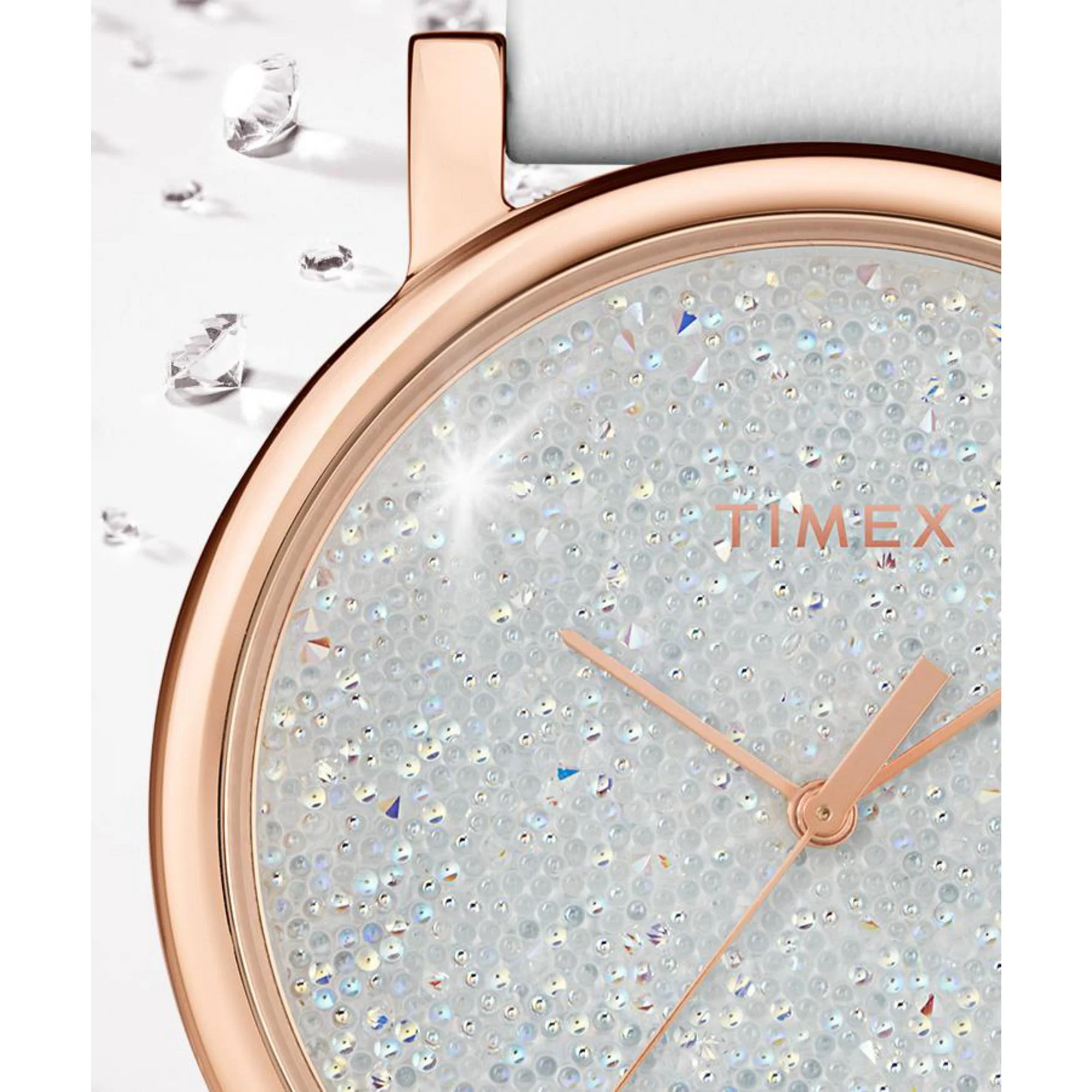 TIMEX Crystal White Round Dial Analog Women's Watch - TW2R95000JQ - Image 4