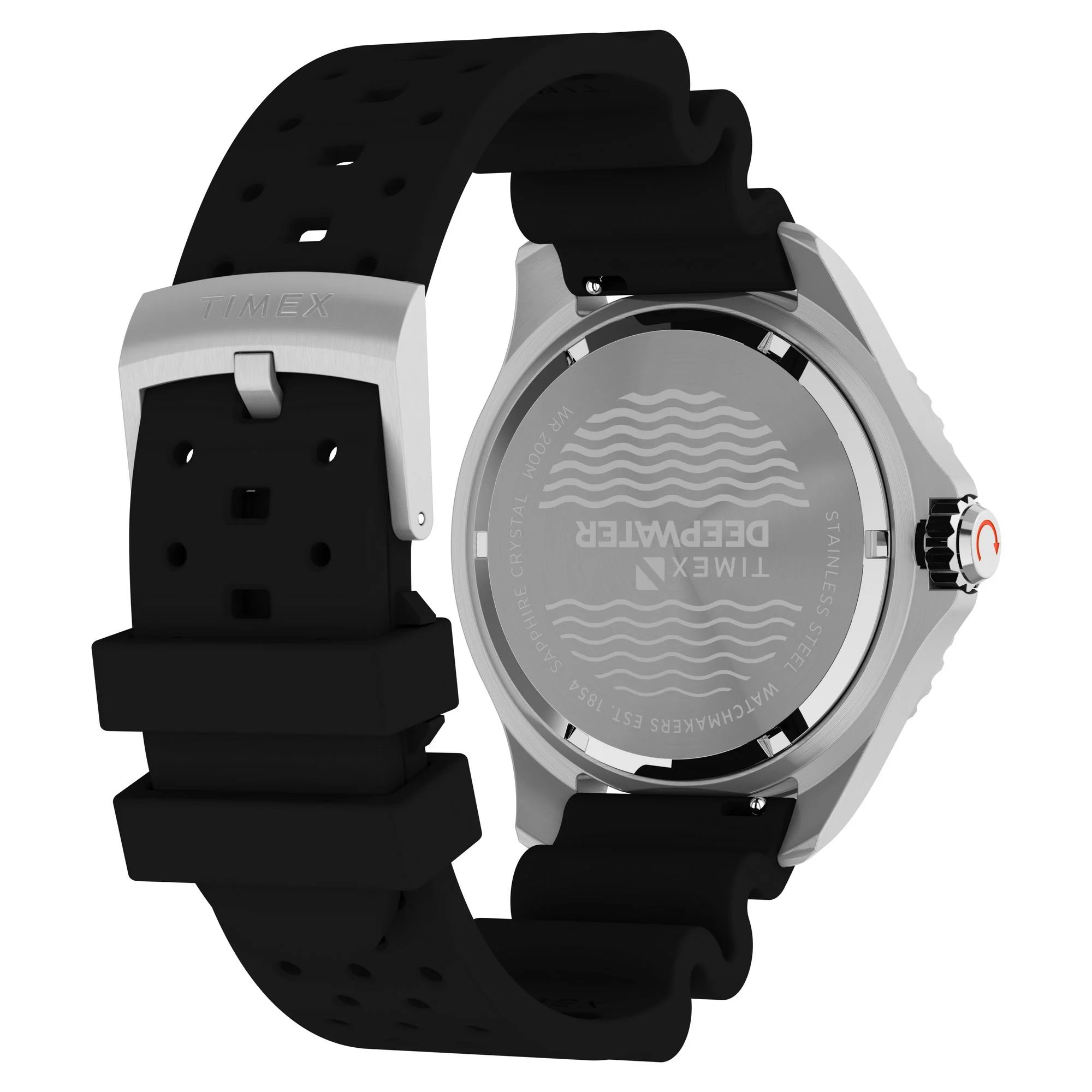 TIMEX Deep Water Black Round Dial Analog Men's Watch - TW2W81600UJ - Image 4