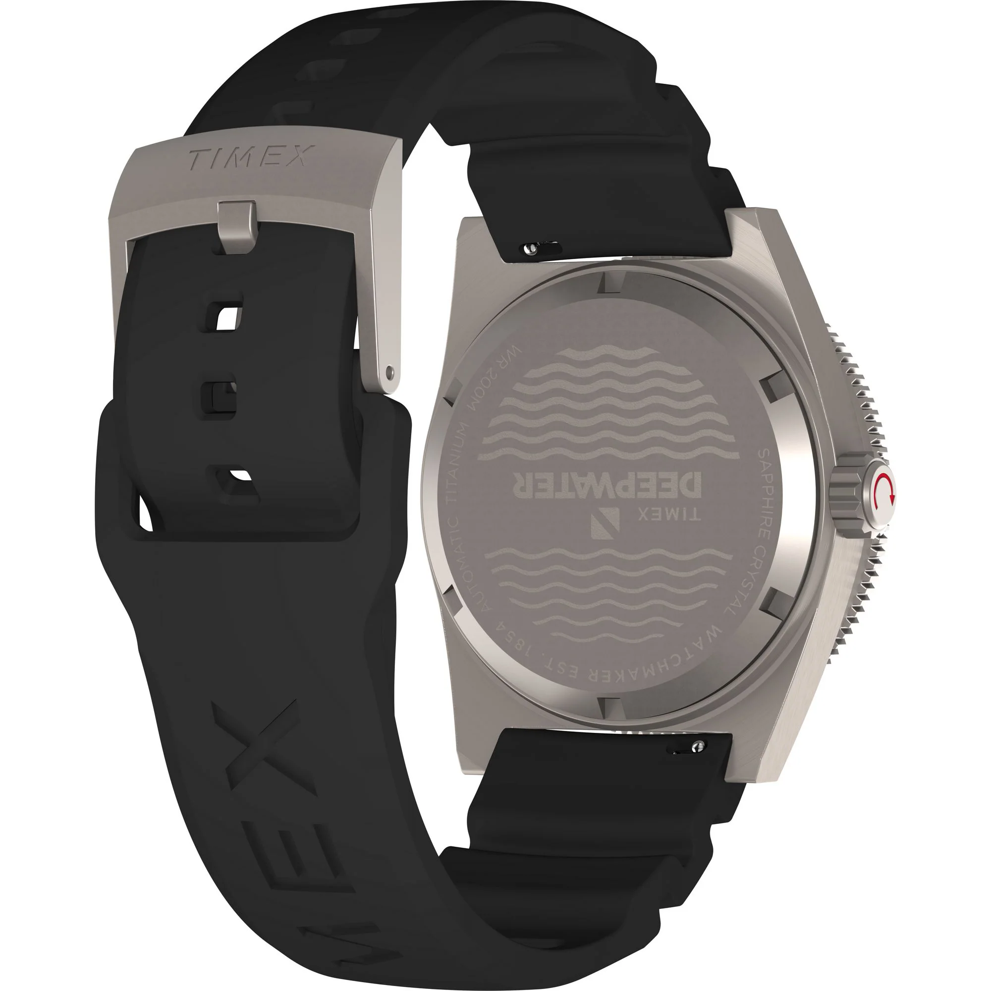TIMEX Deep Water Men Black Round Dial Automatic Analog Watch - TW2W73800UJ - Image 5