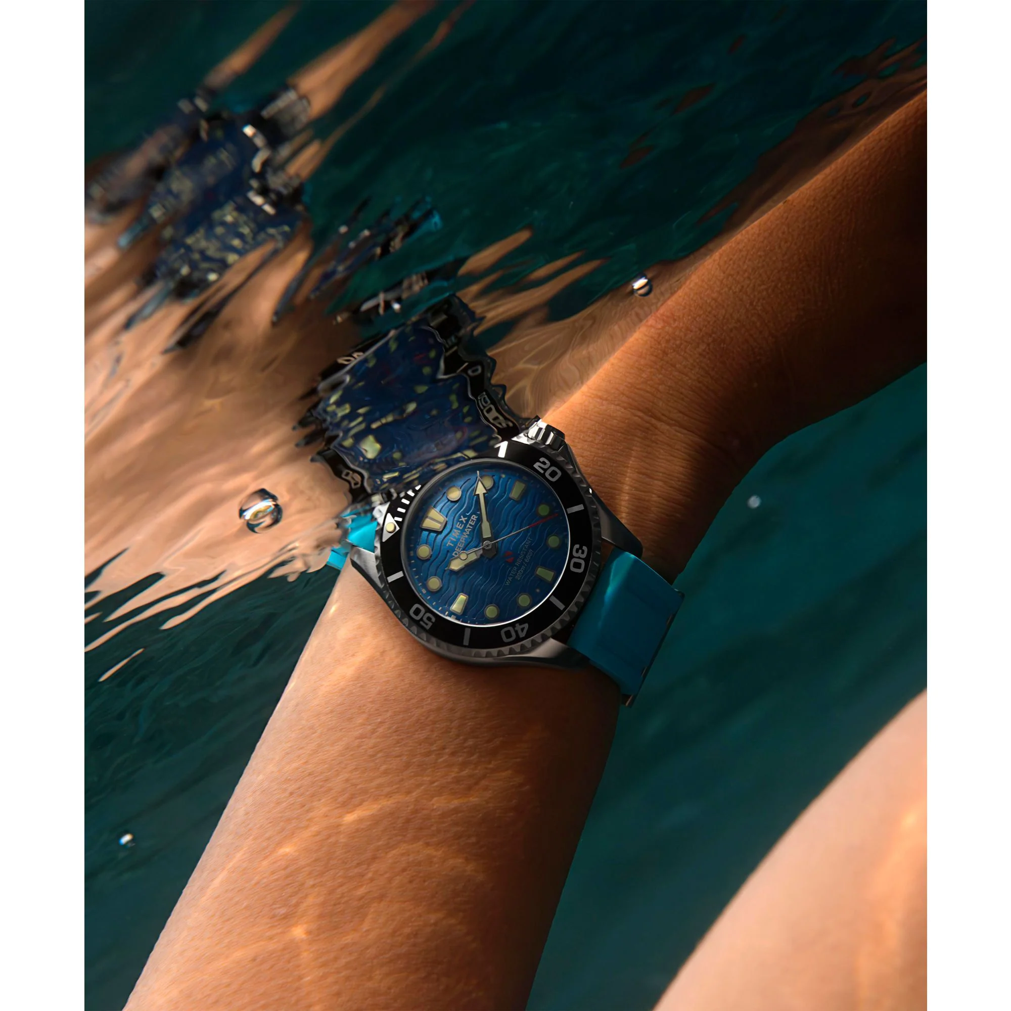 TIMEX Deep Water Meridian Blue Round Dial Analog Unisex's Watch - TW2Y40400UJ - Image 7