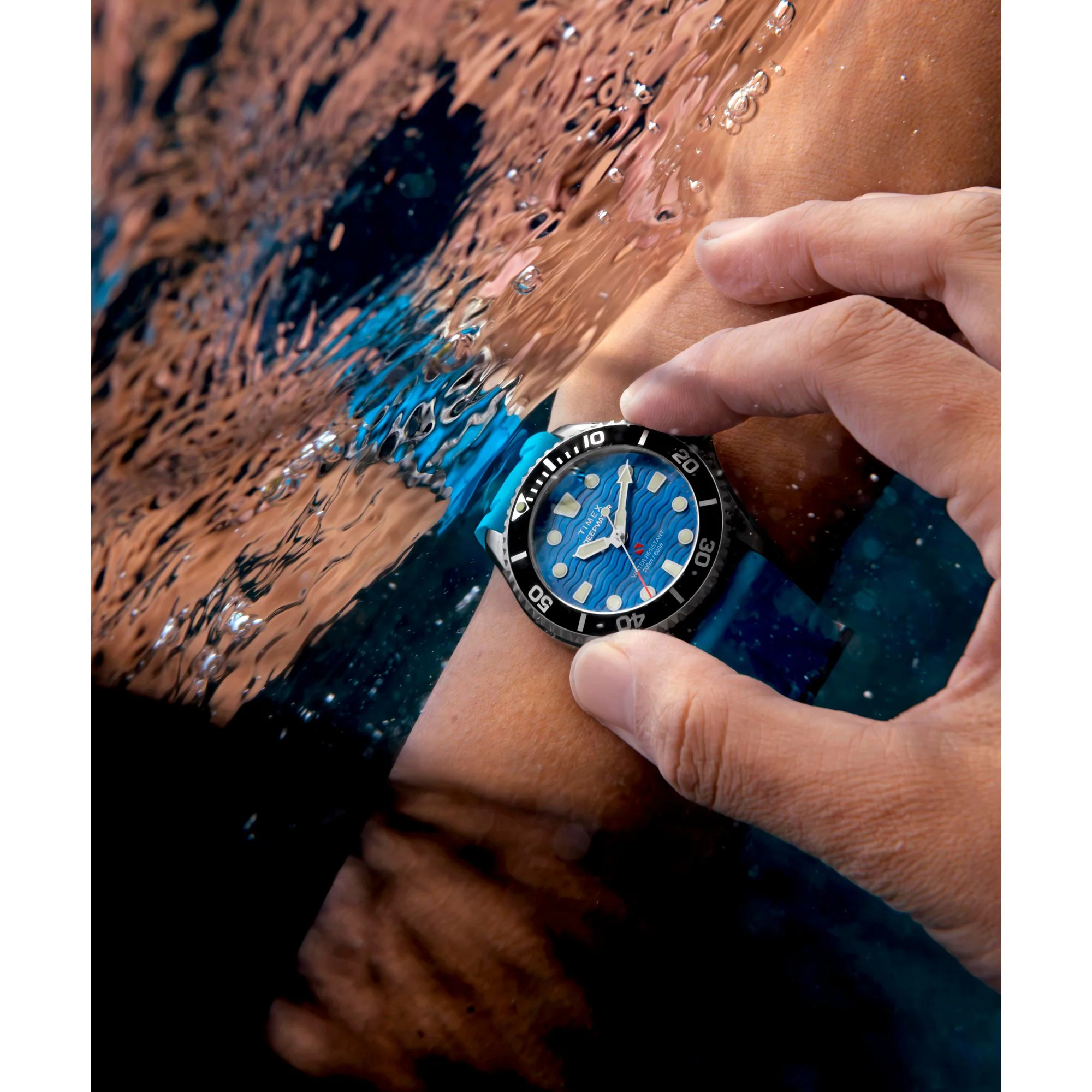 TIMEX Deep Water Meridian Blue Round Dial Analog Unisex's Watch - TW2Y40400UJ - Image 9
