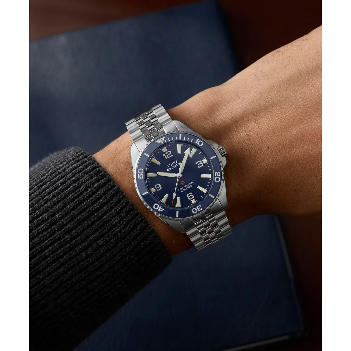 Timex Deepwater Arctic Round 41mm Blue Dial Analog Men Watch - TW2Y64600IK - Image 8