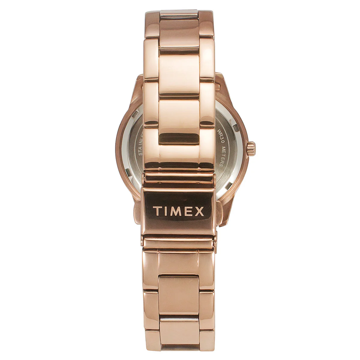 Timex E-Class Premium-Sport Collection Multifunction Women Analog Rose Gold Dial Coloured Quartz Watch, Round Dial with 36 mm Case Width - TWEL16801 - Image 4