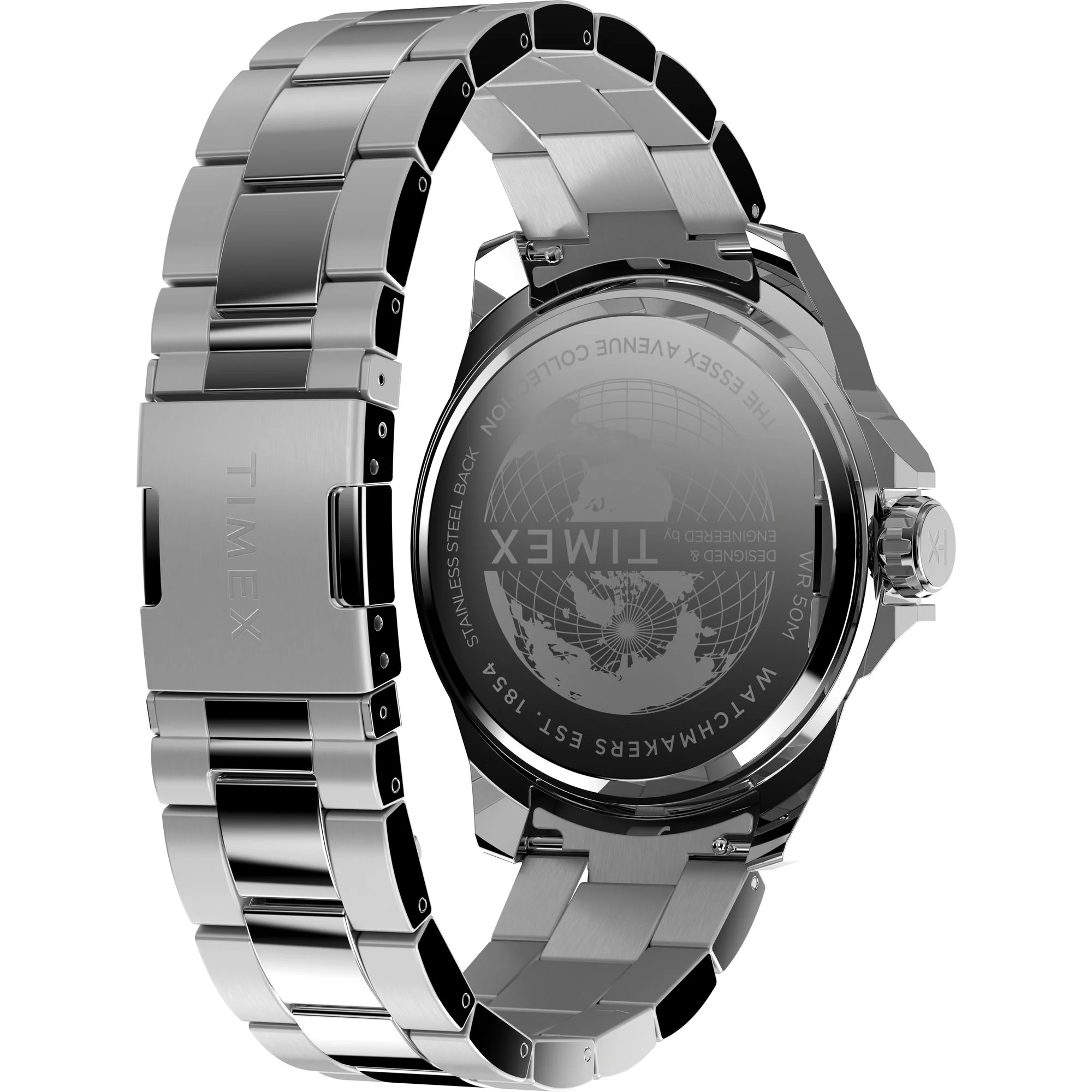 Timex Essex Round 46mm Black Dial Analog Men Watch - TW2W92700UJ - Image 5