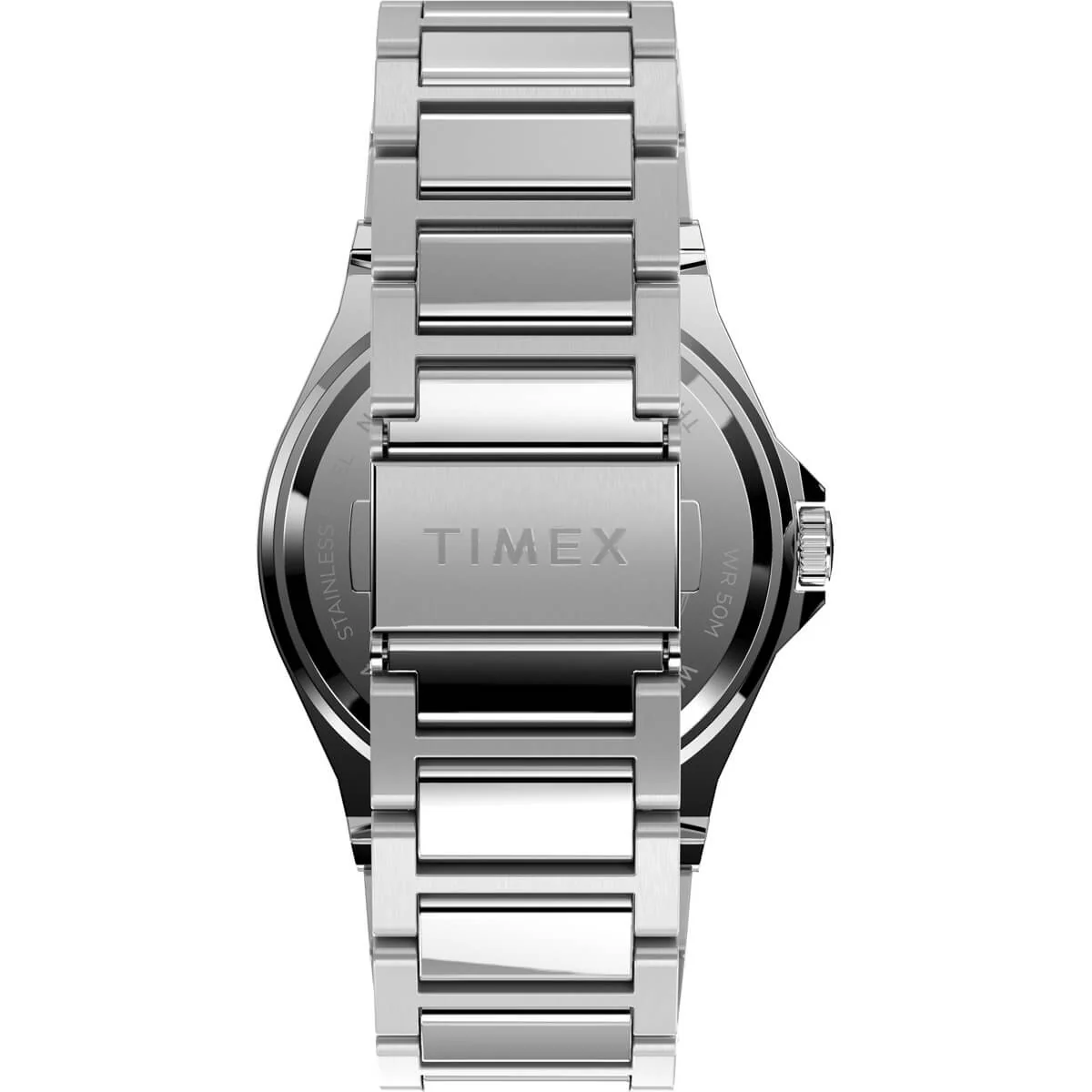 Timex City Collection Men's Quartz Analog Silver-Tone Dial Round Case Adjustable-Stainless-Steel-Bracelet Function Watch -TW2V02000 - Image 2