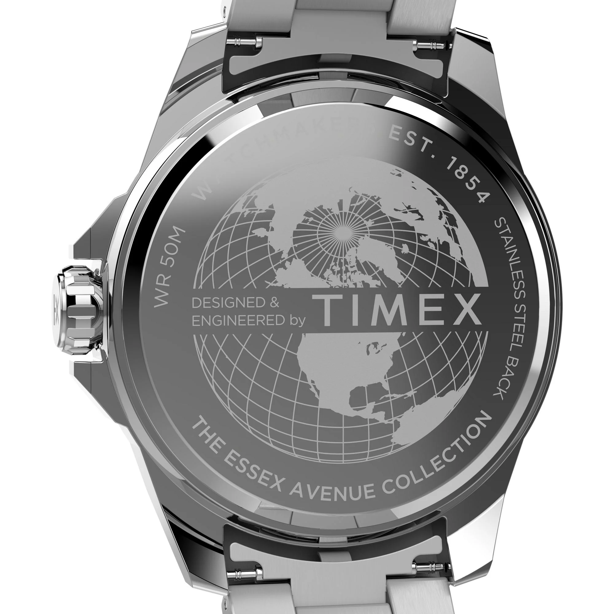 Timex Essex Round 46mm Black Dial Analog Men Watch - TW2W79500UJ - Image 4