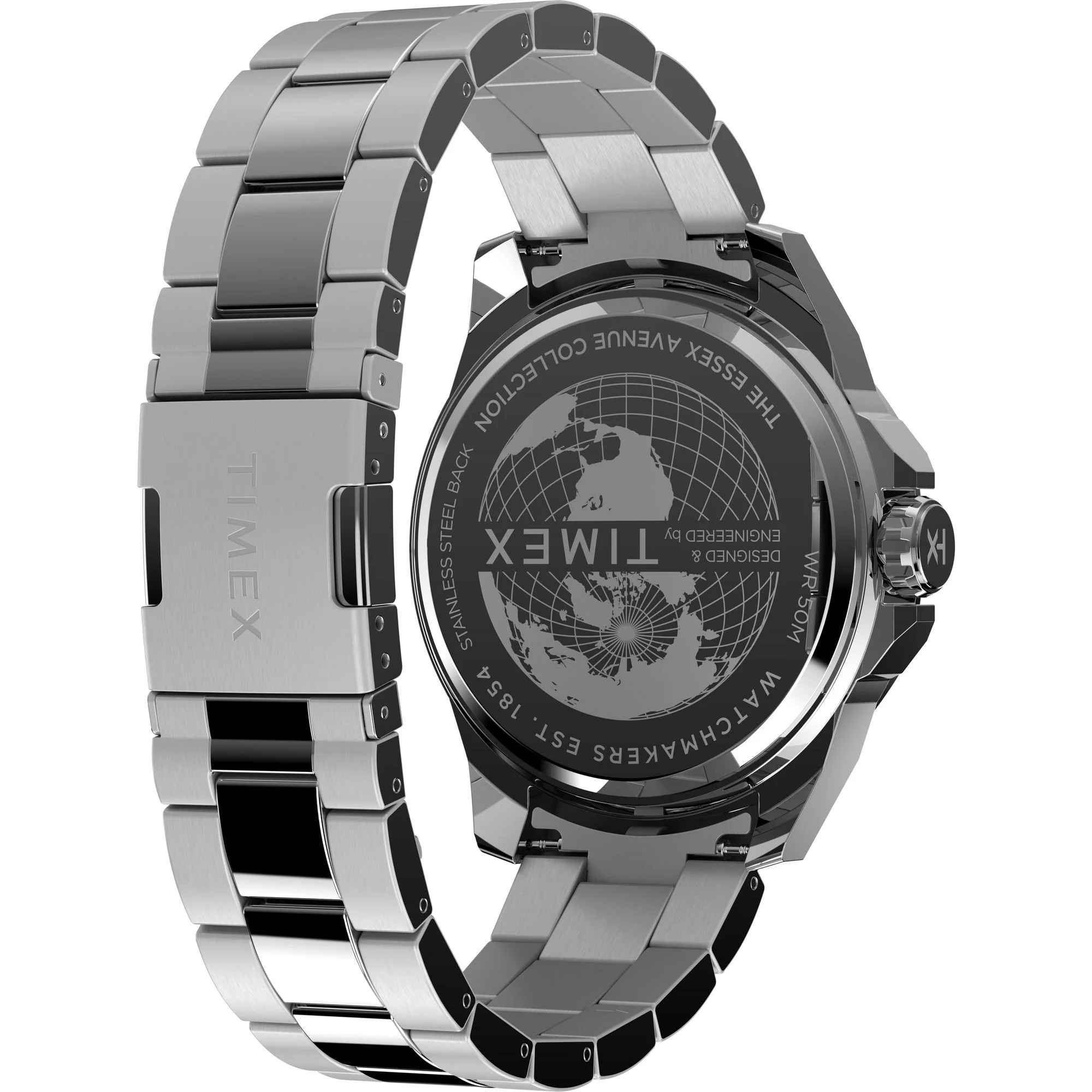 Timex Essex Round 46mm Black Dial Analog Men Watch - TW2W79500UJ - Image 5