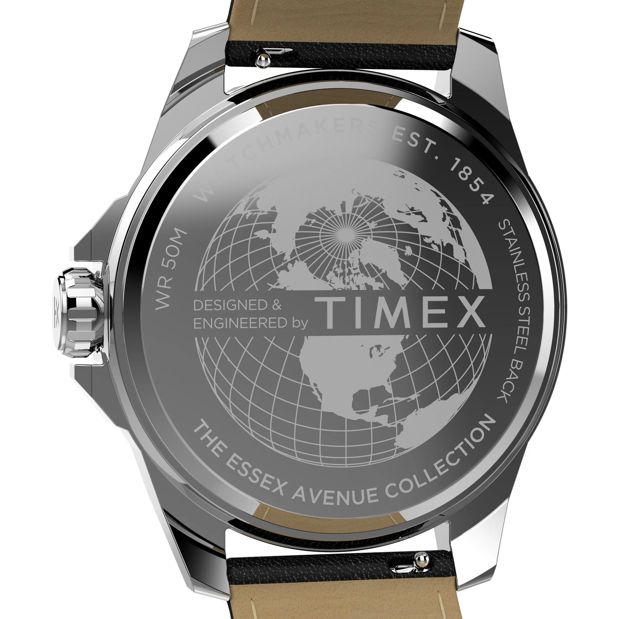 Timex Essex Round 46mm Black Dial Analog Men Watch - TW2W79800UJ - Image 4