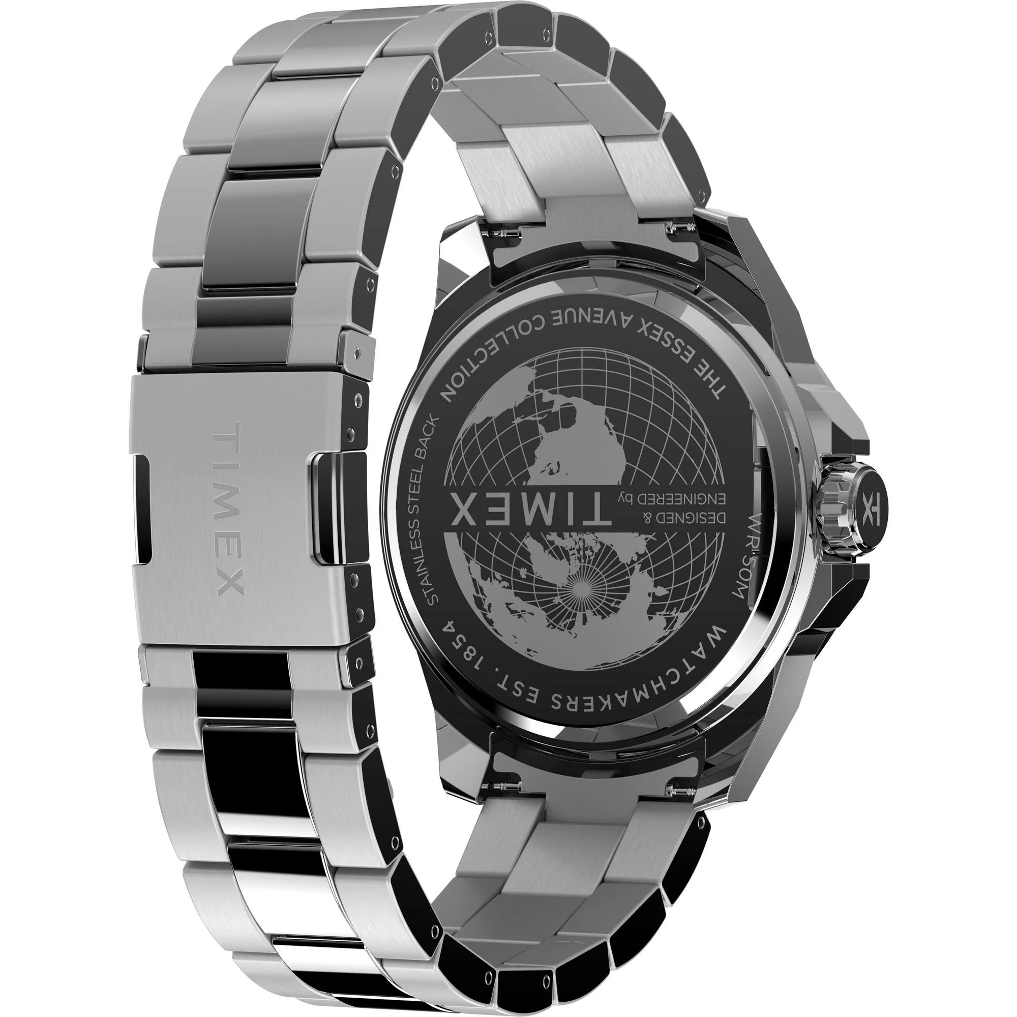 Timex Essex Round 46mm Black Dial Analog Men Watch - TW2W79900UJ - Image 5