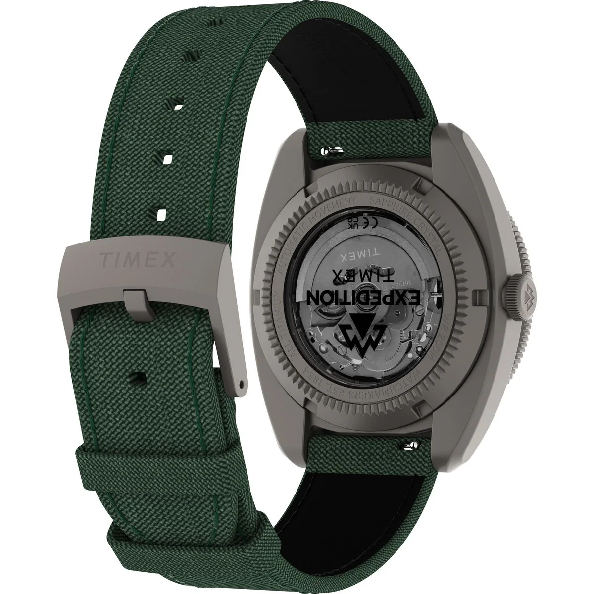Timex Expedition Tonneau 41mm Green Dial Mechanical Automatic Men Watch - TW2Y63400UJ - Image 5
