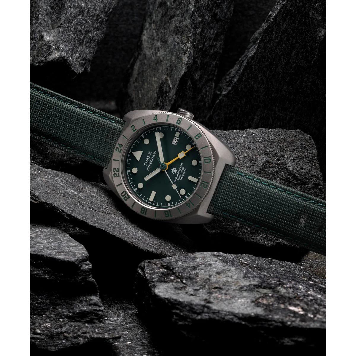 Timex Expedition Tonneau 41mm Green Dial Mechanical Automatic Men Watch - TW2Y63400UJ - Image 6