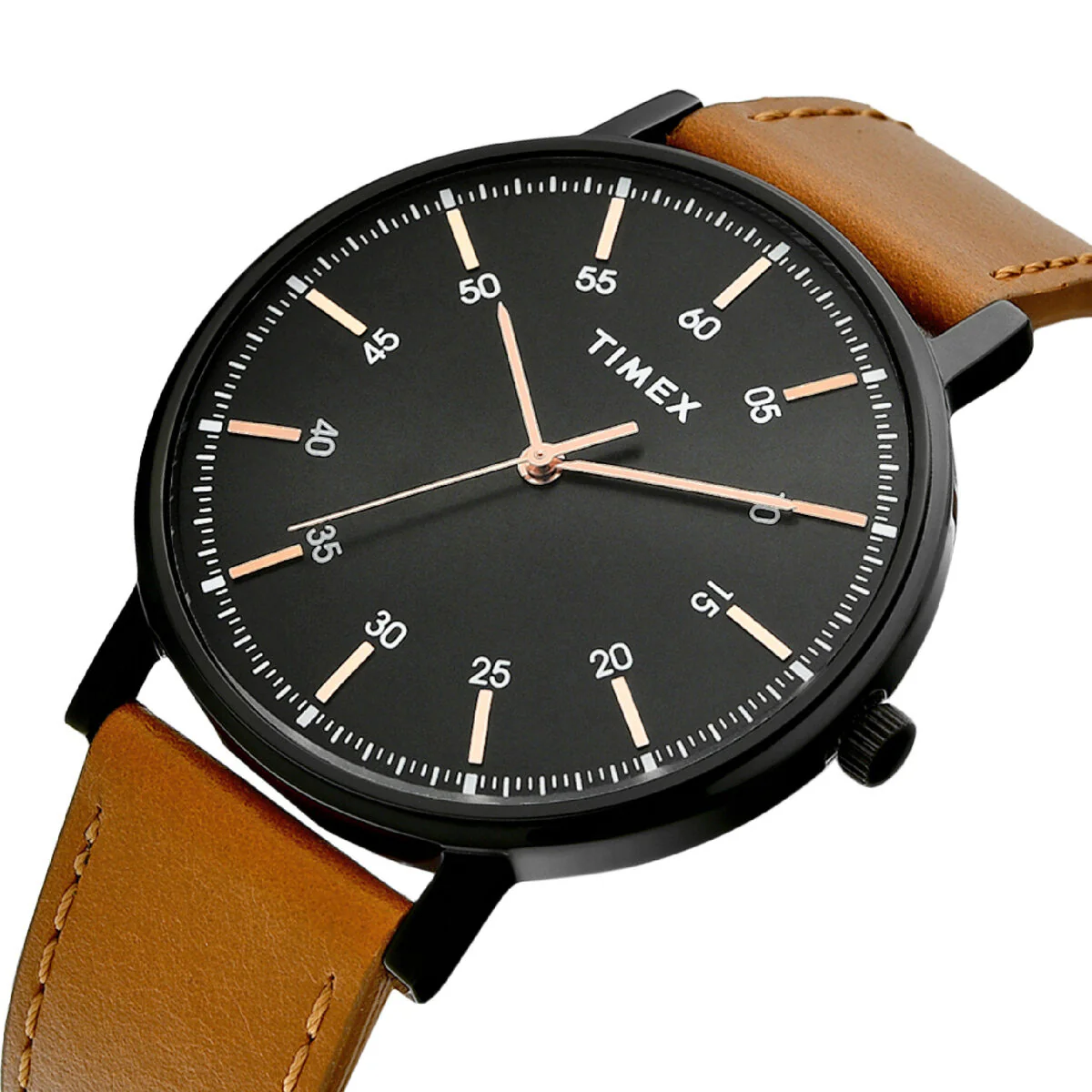 Timex Fashion Collection Premium Quality Men Analog Black Dial Coloured Quartz Watch, Round Dial with 41mm Case width - TWTG80SMU05 - Image 2