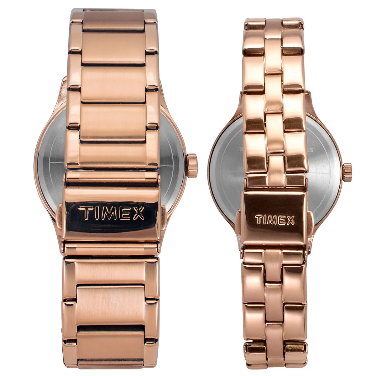 Timex Fashion Collection Premium Quality Multifunction Pair's Analog Blue Dial Coloured Quartz Watch, Round Dial with 44 mm Case width - TW00PR290 - Image 4
