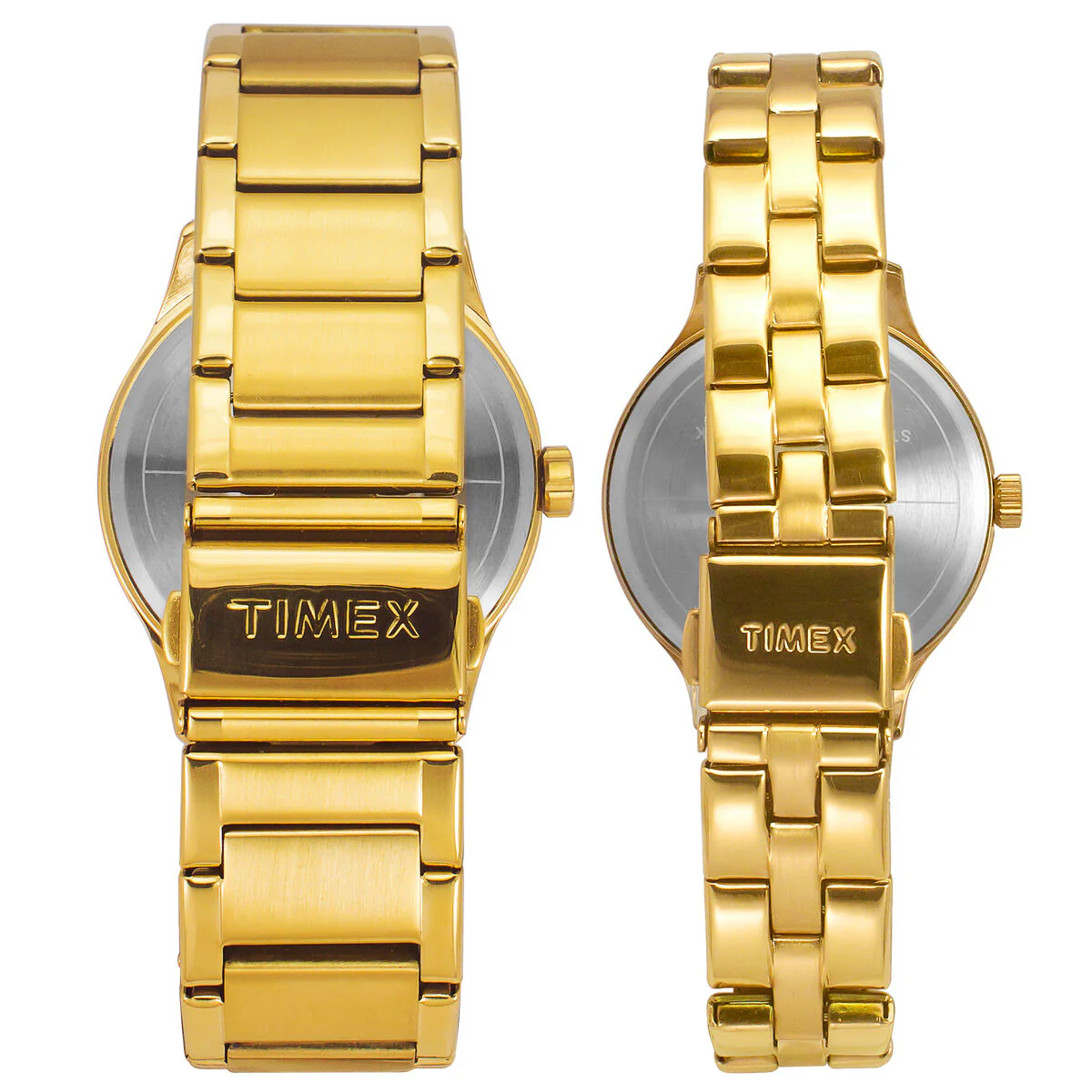 Timex Fashion Collection Premium Quality Multifunction Pair's Analog Brown Dial Coloured Quartz Watch, Round Dial with 44 mm Case width - TW00PR297 - Image 4