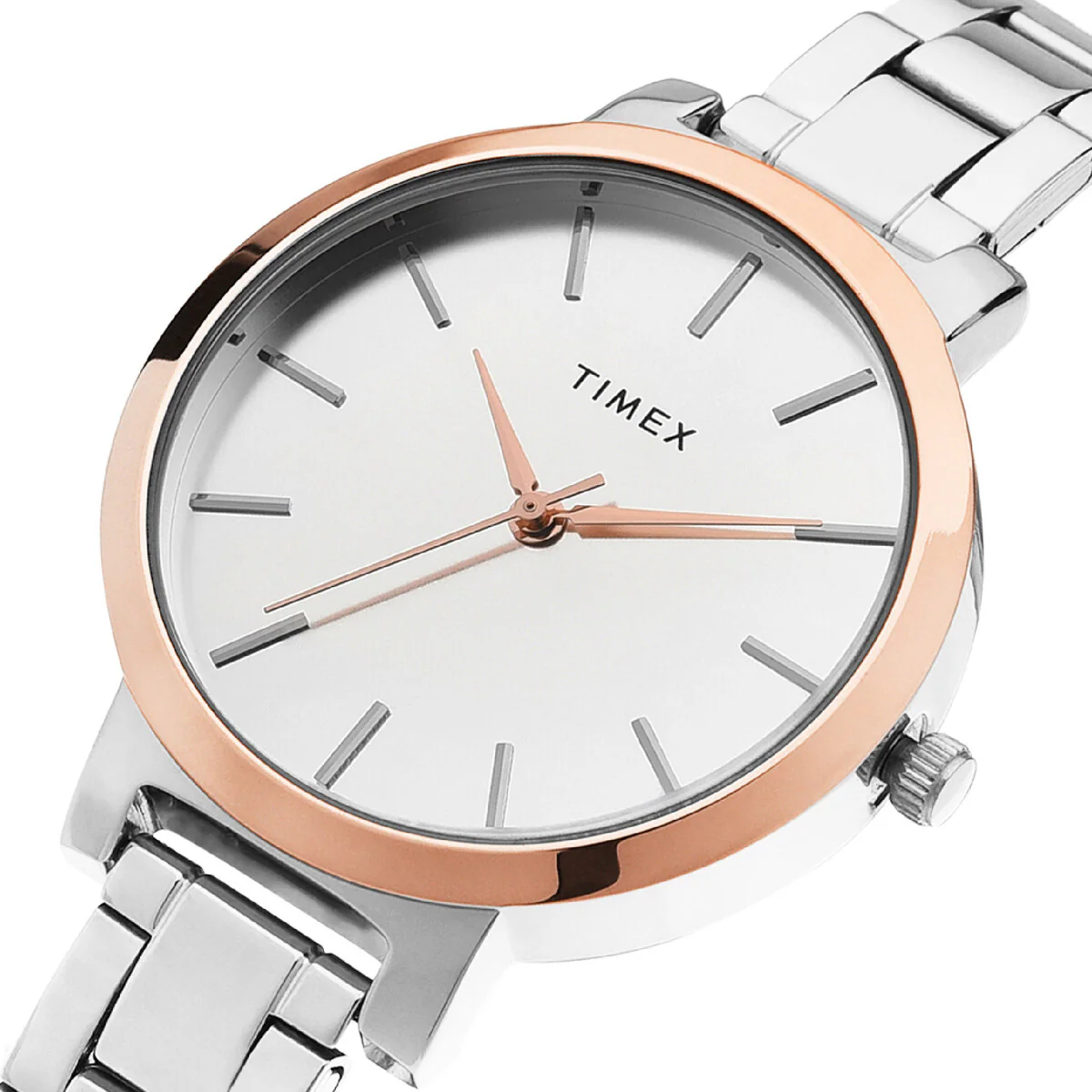 Timex Fashion Collection Premium Quality Women Analog Silver Dial Coloured Quartz Watch, Round Dial with 34.3mm Case width - TWHL41SMU04 - Image 2
