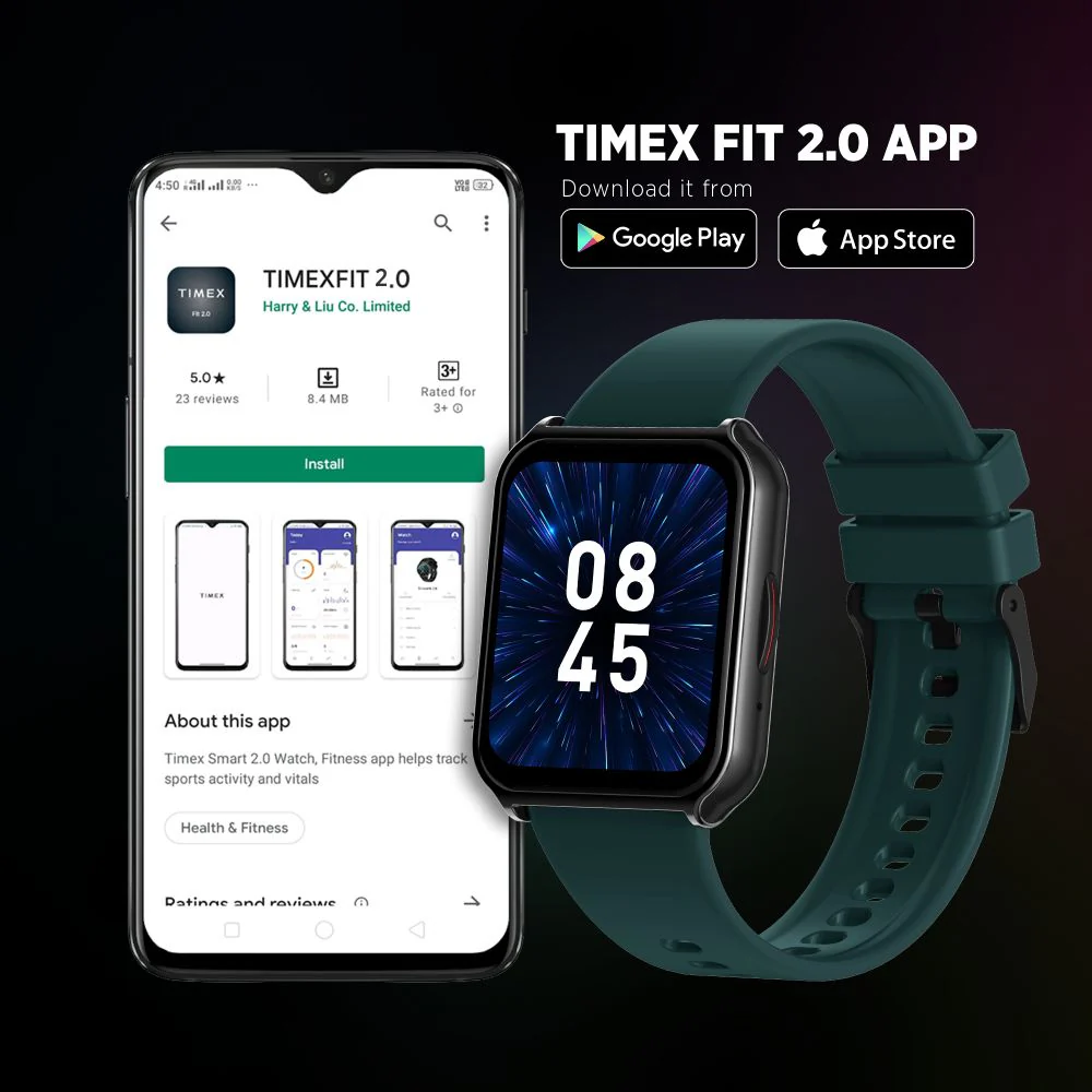 TIMEX Fit 3.0, Bluetooth Calling, 1.78" AMOLED, Metal Body Case, 24/7 Heart Rate Monitoring, SpO2, Step Count, Phone Finder, Camera & Music Control, 7 Day Battery -TWTXW404T - Image 5
