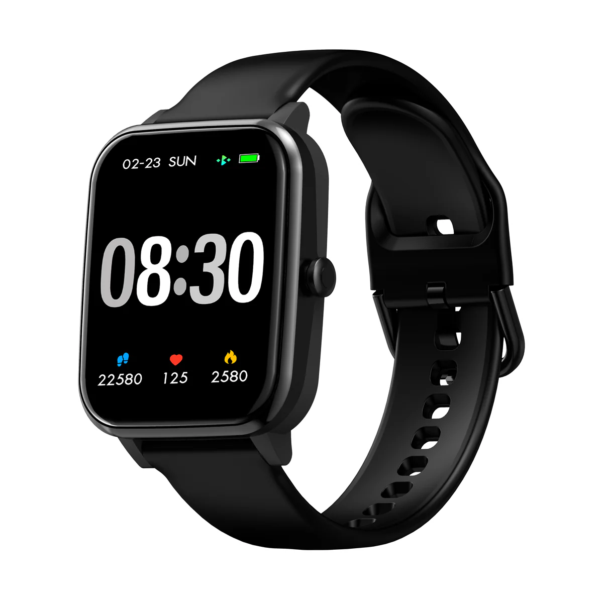 Timex Unisex Smart Fit 2.0 Dial Square Case Bluetooth Calling, Full Touch, Activity Tracking, HRM, SPO2, Blood Pressure, Multiple Watch Faces, 7 Sports Mode Smart Watch -TWTXW204T - Image 3