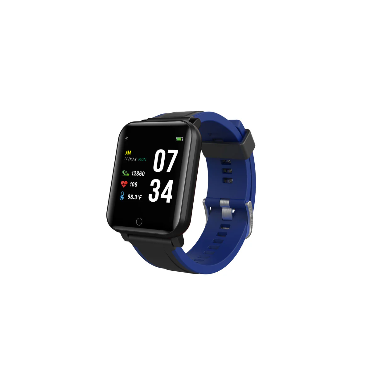 Timex Helix Unisex Tech Digital Dial Rectangle Case Temperature  HRM  SpO2  Function Watch -TWTXW102T - Image 6