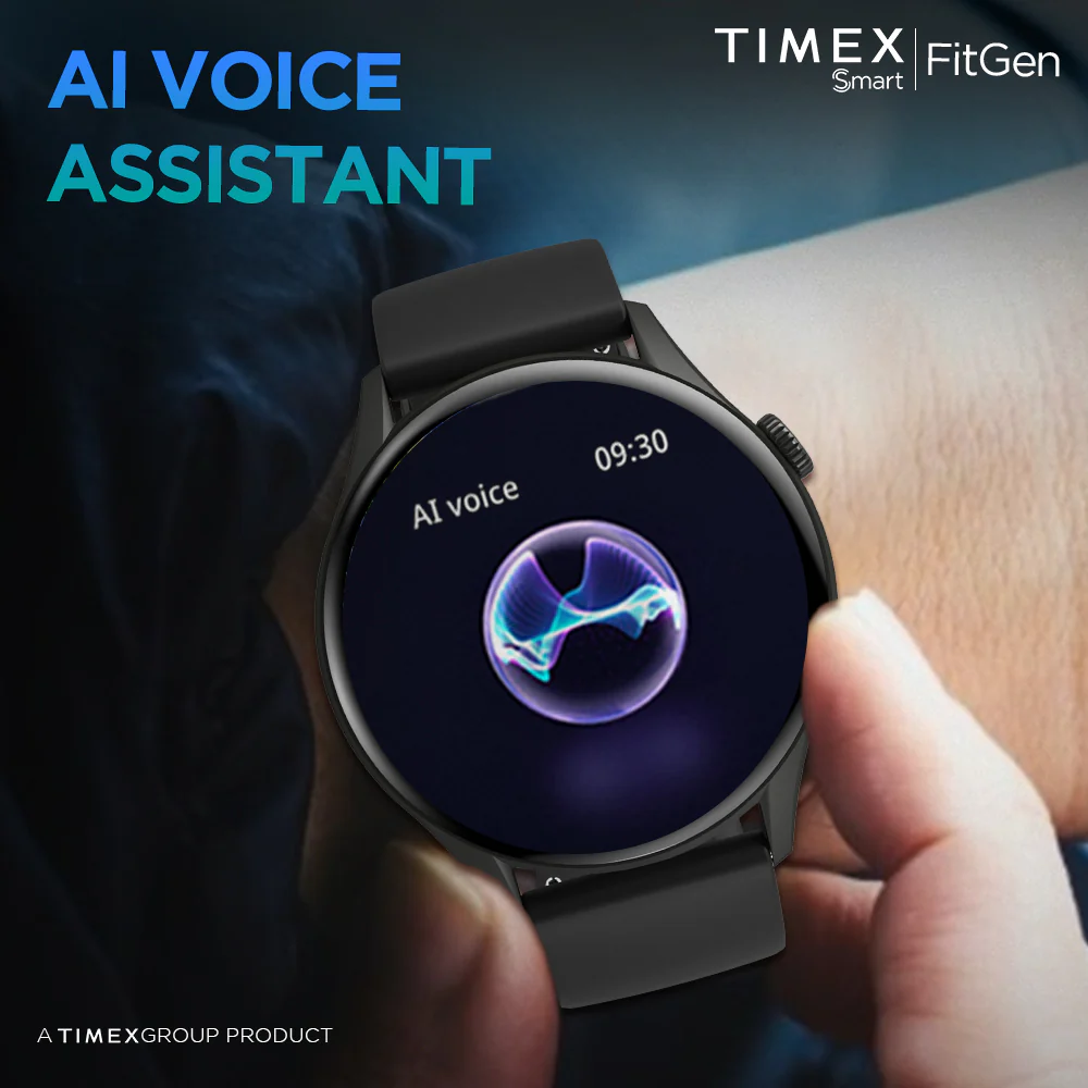 Timex FitGen 1.43 Round AMOLED Unisex Smartwatch With Single Sync Bluetooth Calling| Rotating Crown| Always On Display- TWTXW500T - Image 6