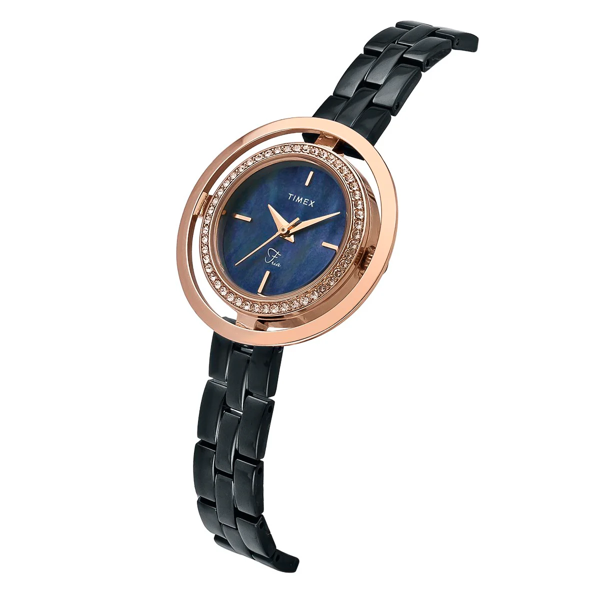 TIMEX Fria Black Round Dial Analog Women's Watch - TWEL24303 - Image 2
