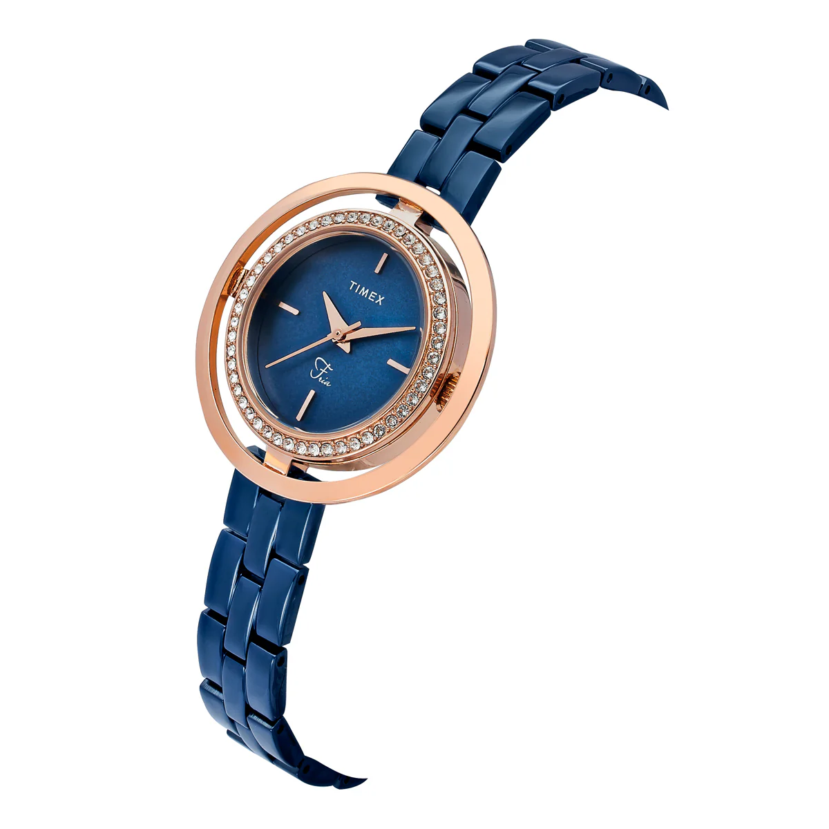 TIMEX Fria Blue Round Dial Analog Women's Watch - TWEL24302 - Image 2