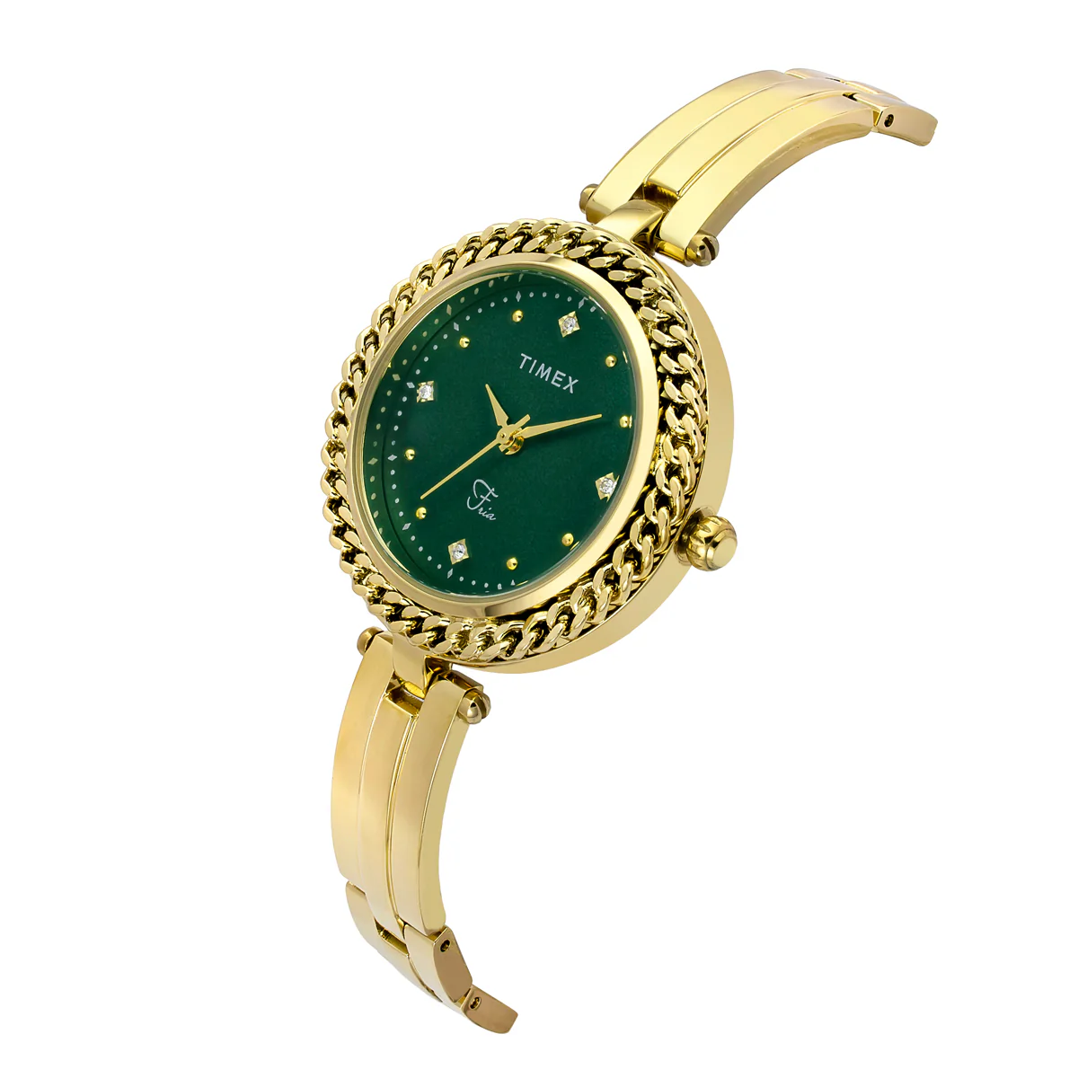 TIMEX Fria Green Round Dial Analog Women's Watch - TWEL24103 - Image 2