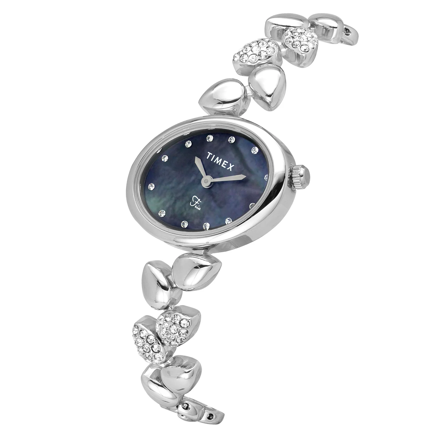TIMEX Fria Mother of Pearl Blue Oval Dial Analog Women's Watch - TWEL21300 - Image 2