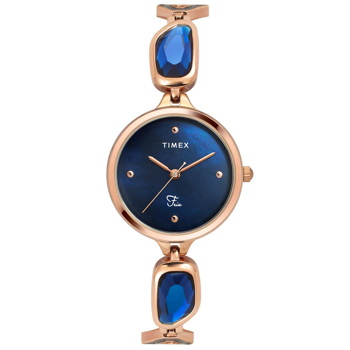 TIMEX Fria Women Blue Round Dial Analog Watch - TWEL15904 - Image 2