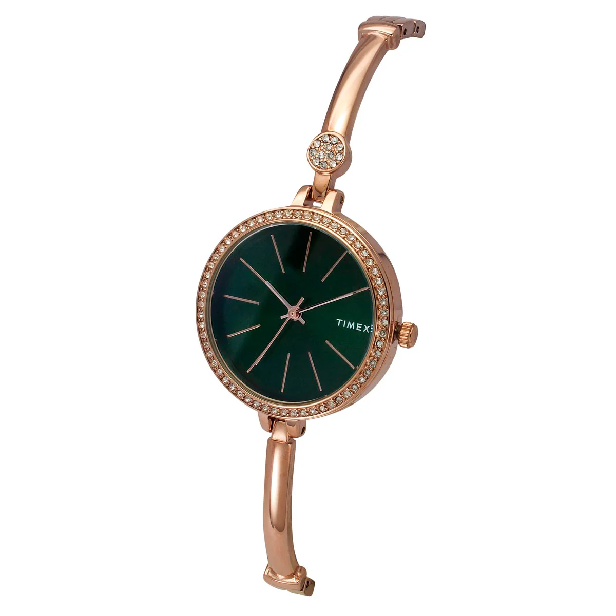 Timex Fria Women Green Round Dial Analog Watch - TWEL18406 - Image 2