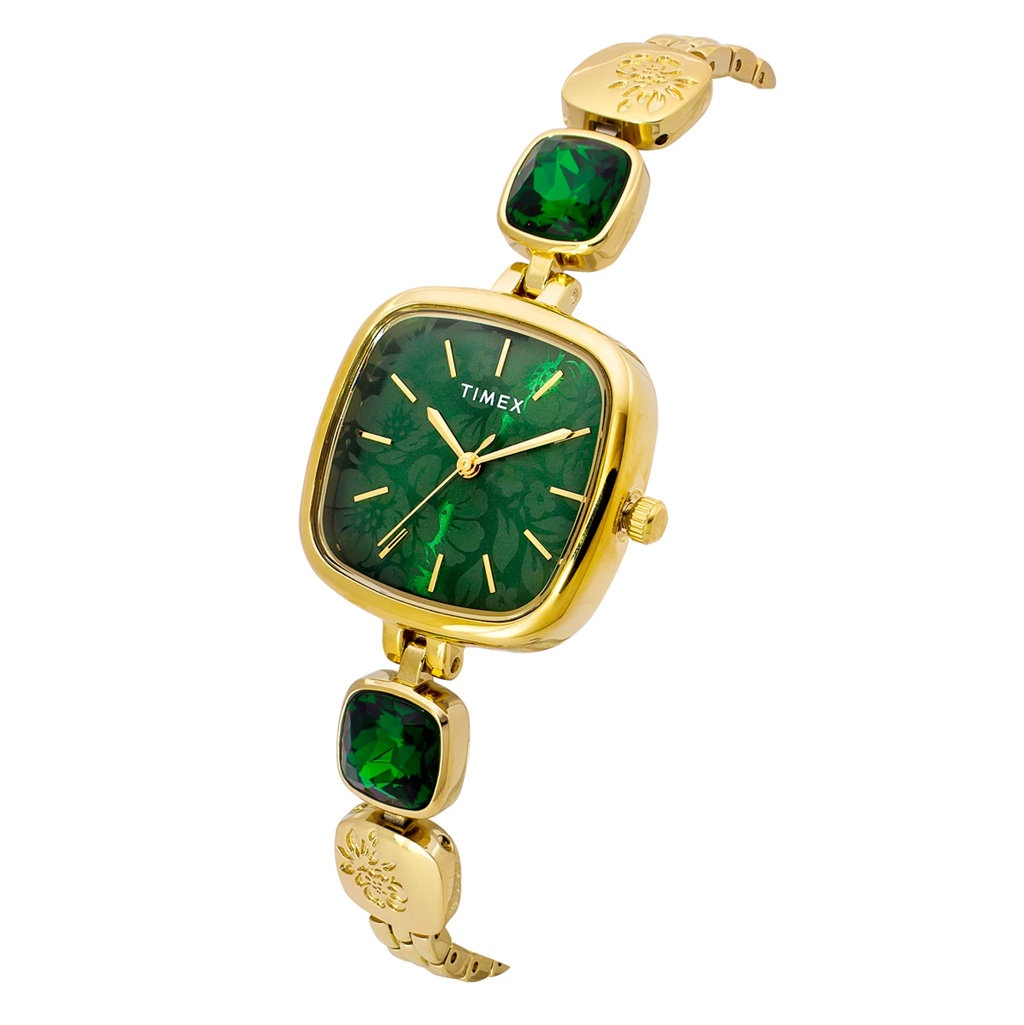 TIMEX Fria Women Green Square Dial Analog Watch - TWEL21000 - Image 2