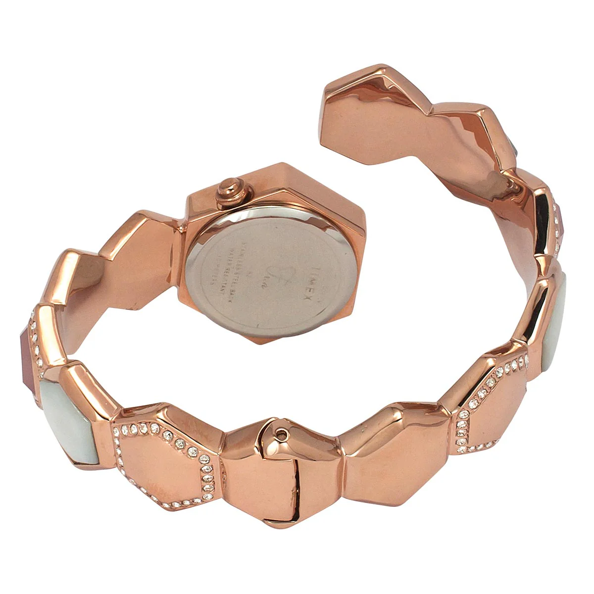 TIMEX Fria Women Pink Hexagon Dial Analog Watch - TWEL17903 - Image 3