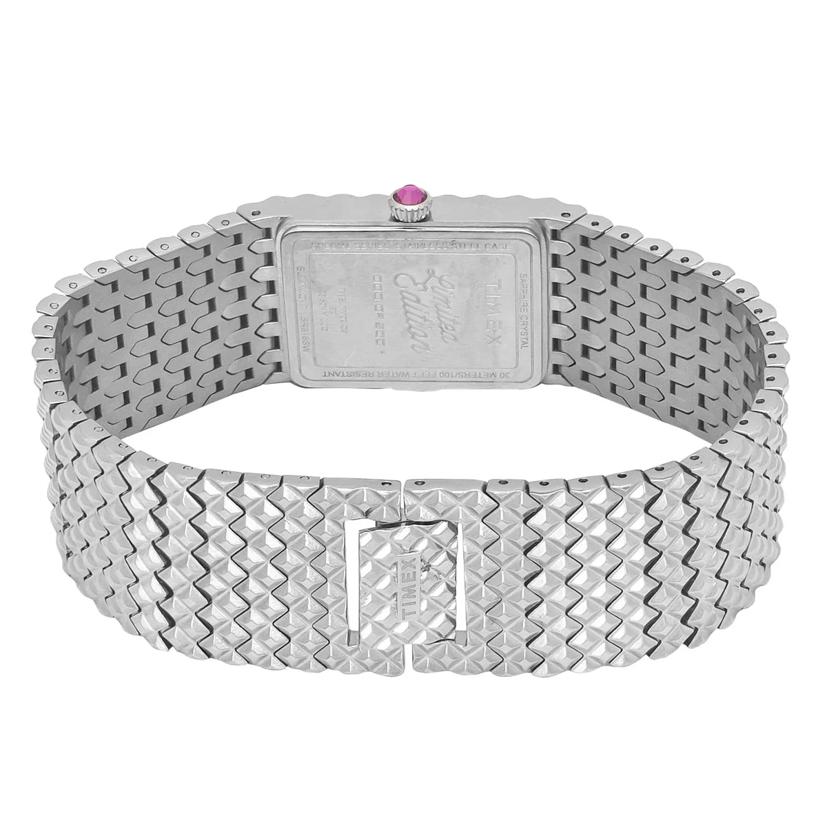 TIMEX Fria Women Pink Rectangle Dial Analog Watch - TWEL77700 - Image 4