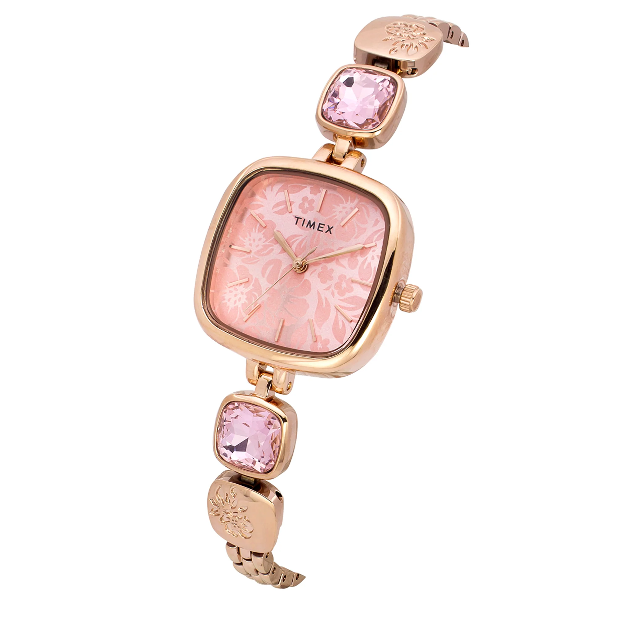 TIMEX Fria Women Pink Square Dial Analog Watch - TWEL21002 - Image 2