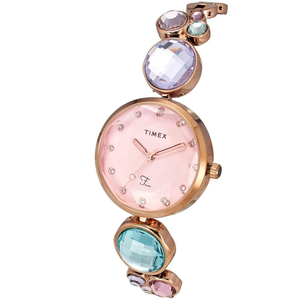 Timex Fria Women Pink Round Analog Watch - TWEL17001 - Image 2