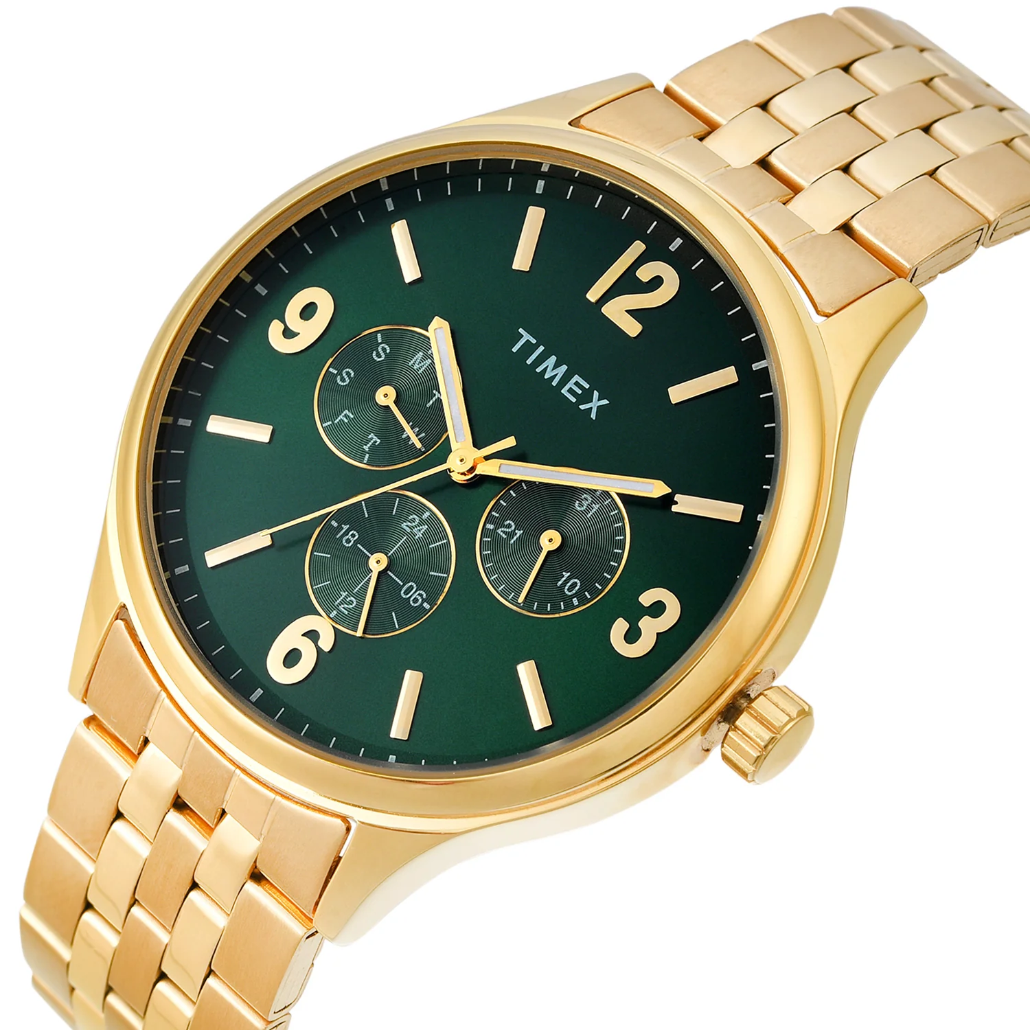 TIMEX Green Round Dial Analog Men's Watch - TWEG18440 - Image 2