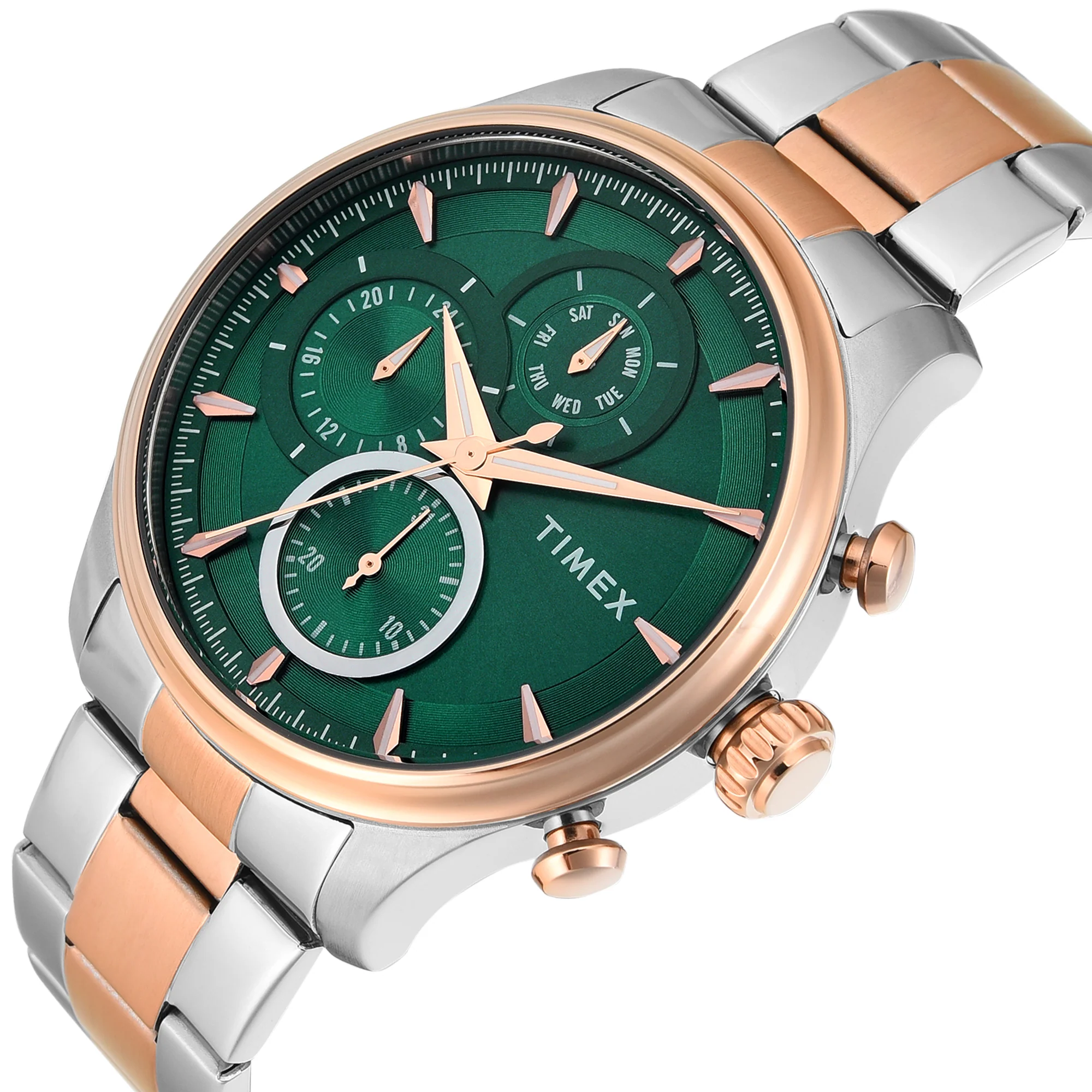 TIMEX Green Round Dial Analog Men's Watch - TWEG28102 - Image 2