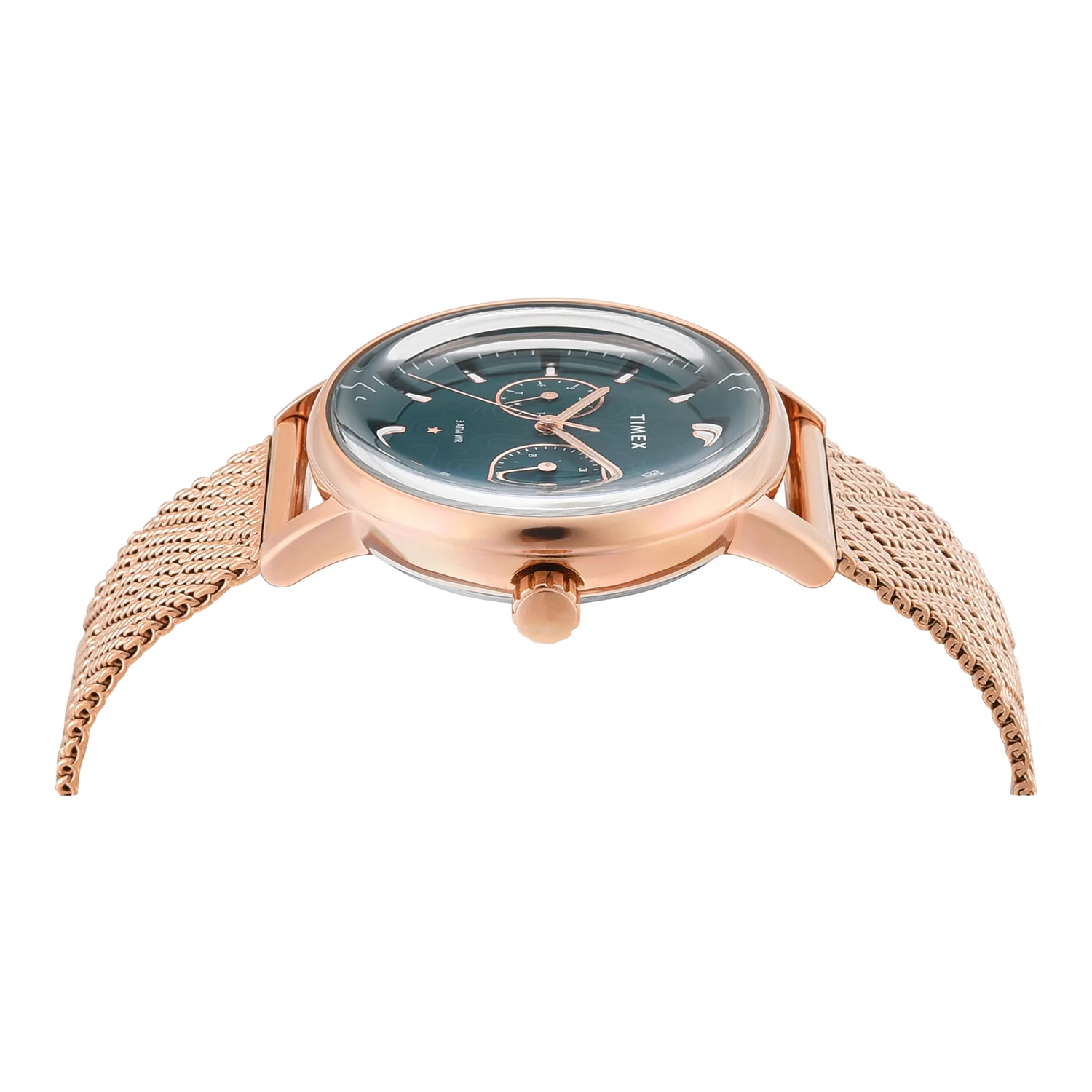 TIMEX Green Round Dial Analog Women's Watch - TWEL20302 - Image 2