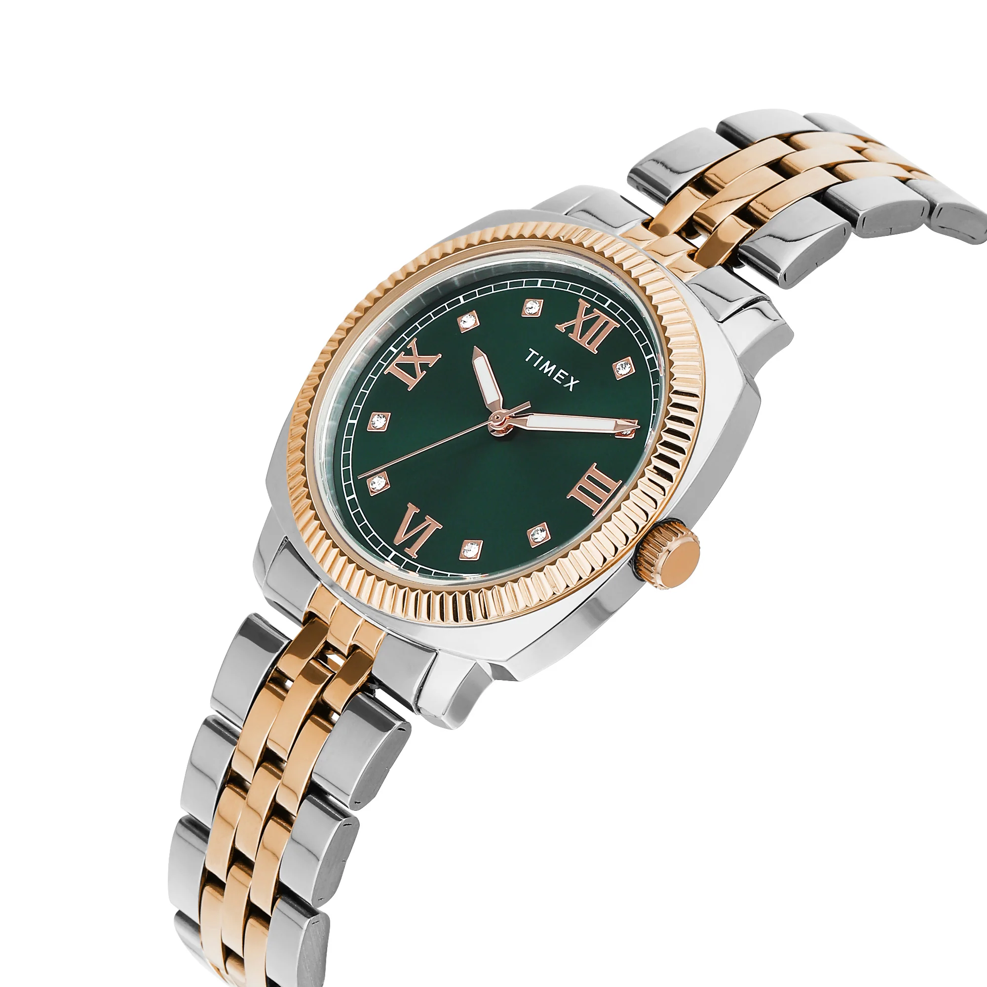 Timex Green Round Dial Analog Women's Watch - TWEL234SMU04 - Image 2