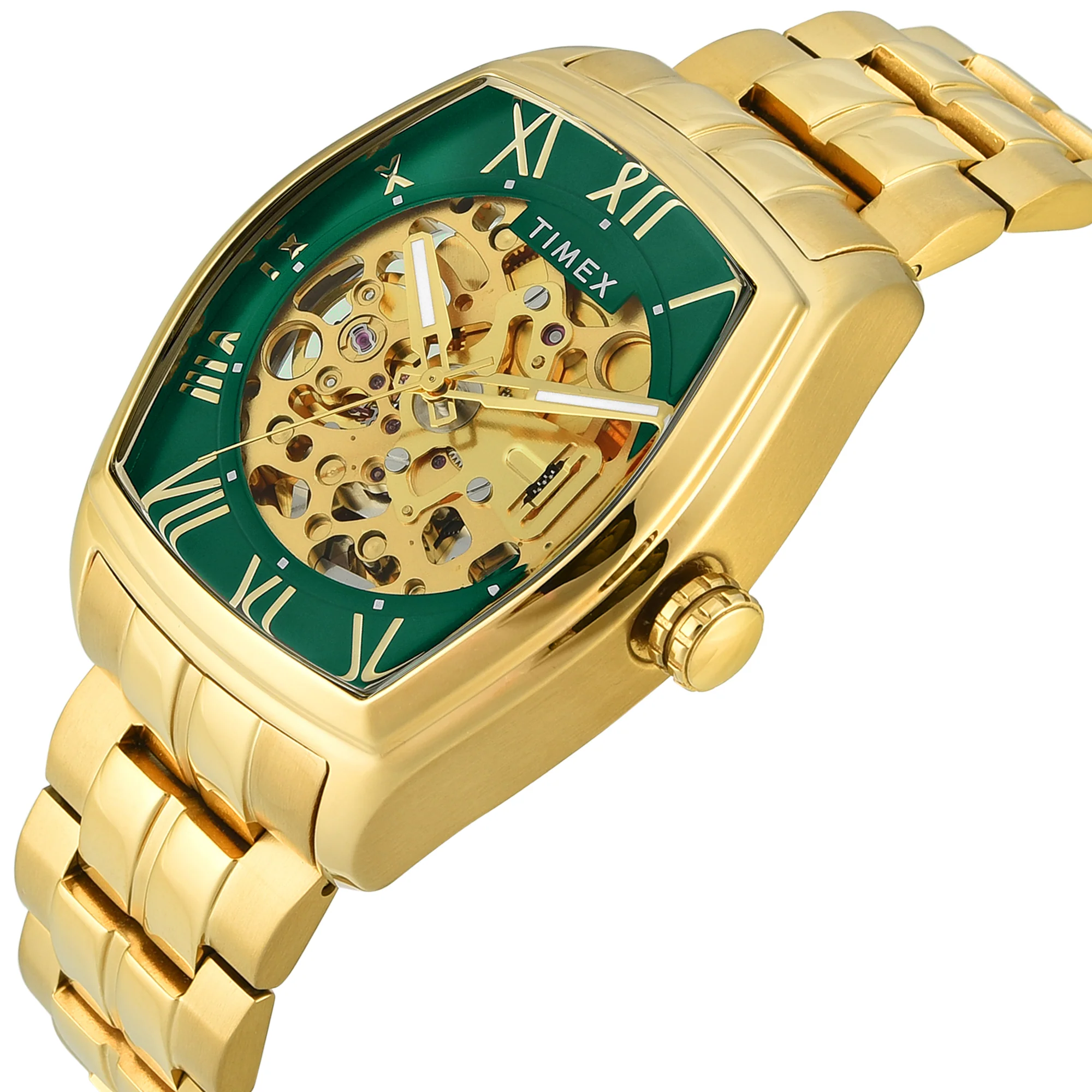 TIMEX Green Tonneau Dial Analog Automatic Men's Watch - TWEG25904 - Image 3
