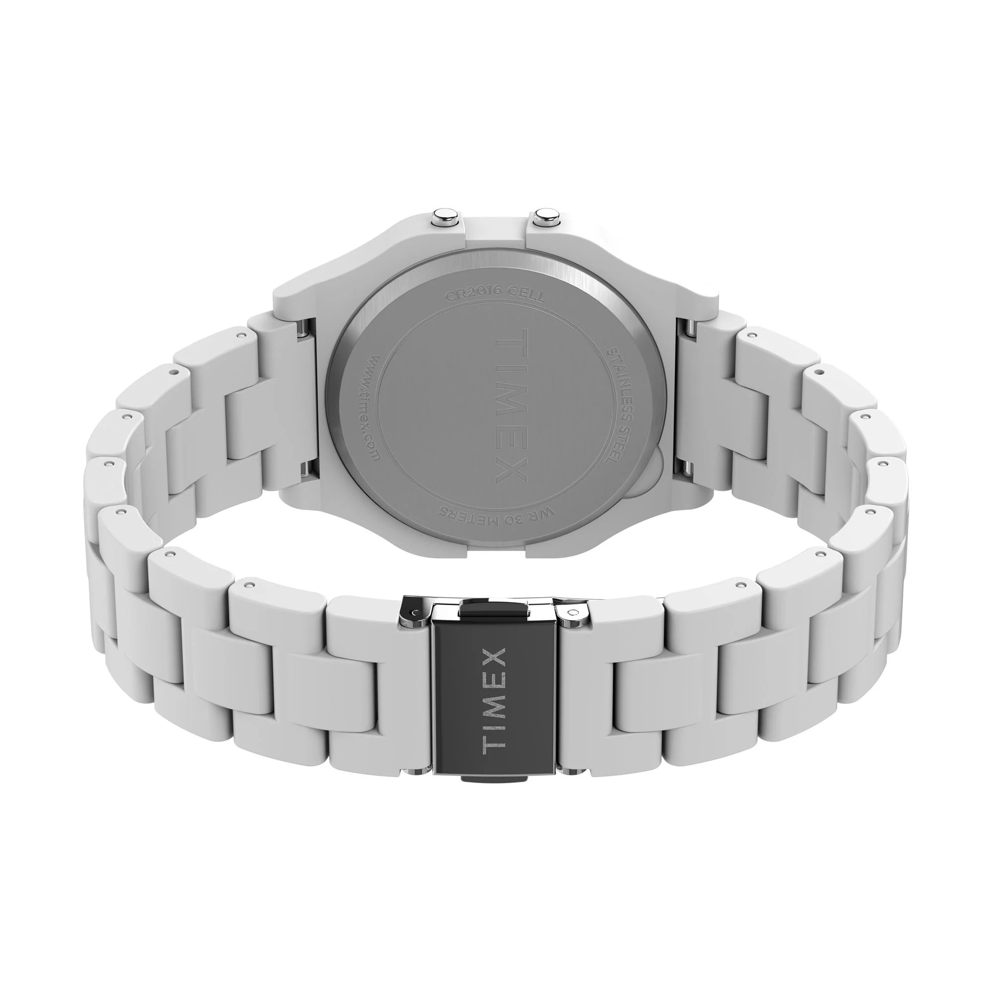 TIMEX Grey Rectangle Dial Digital Unisex's Watch - TW2V20100UJ - Image 5