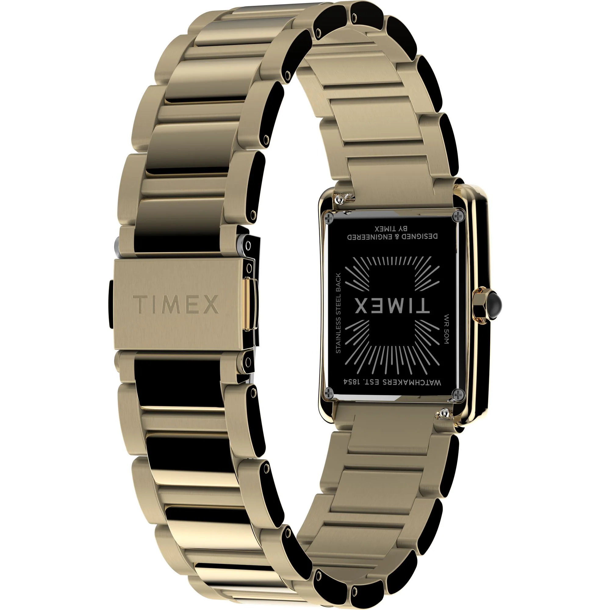 TIMEX Hailey Black Rectangle Dial Analog Women's Watch - TW2V81400UJ - Image 5