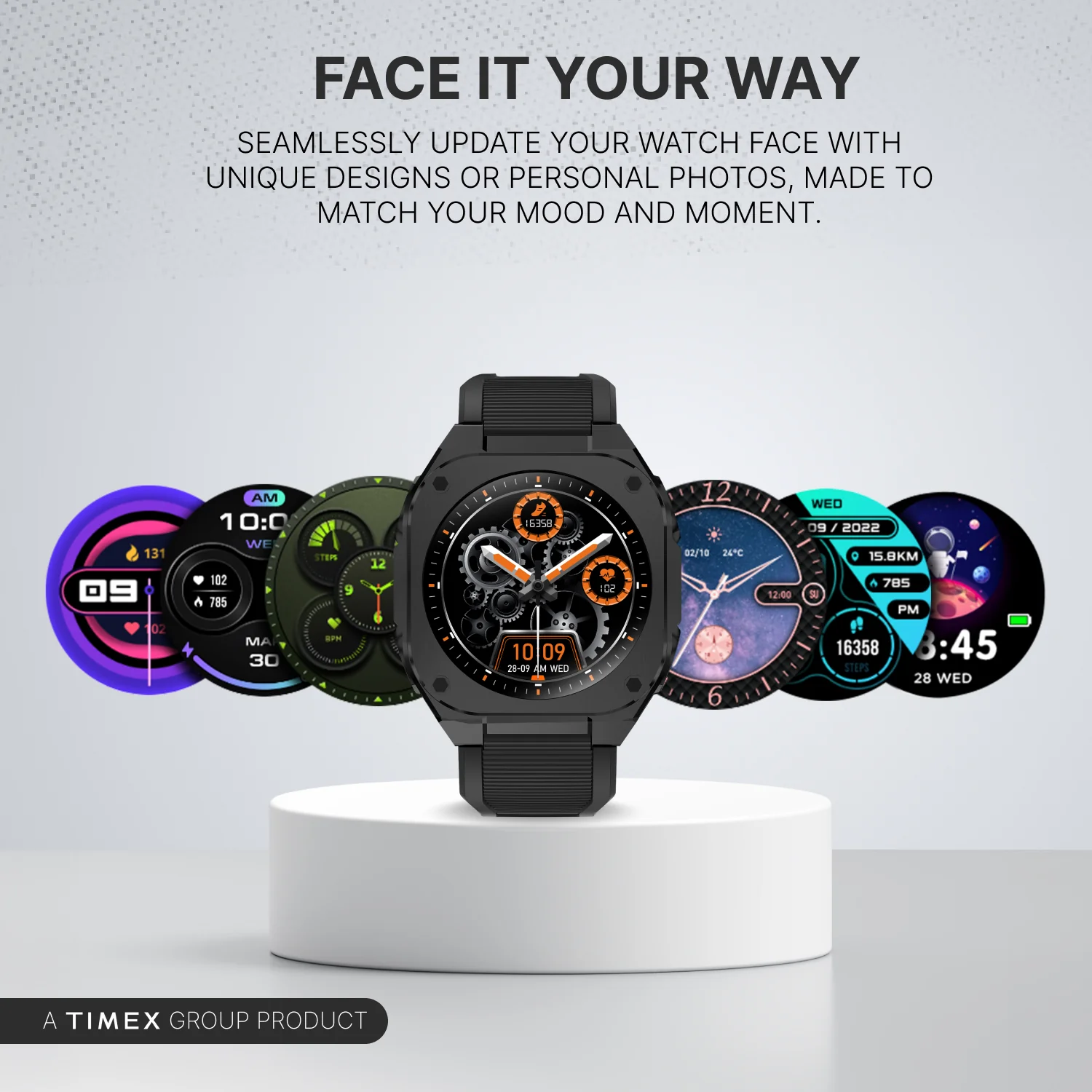 TIMEX Smart Halo 1.32(3.3cm) AMOLED Display with  BT Calling Smartwatch for Unisex - TWTXW1100T - Image 6