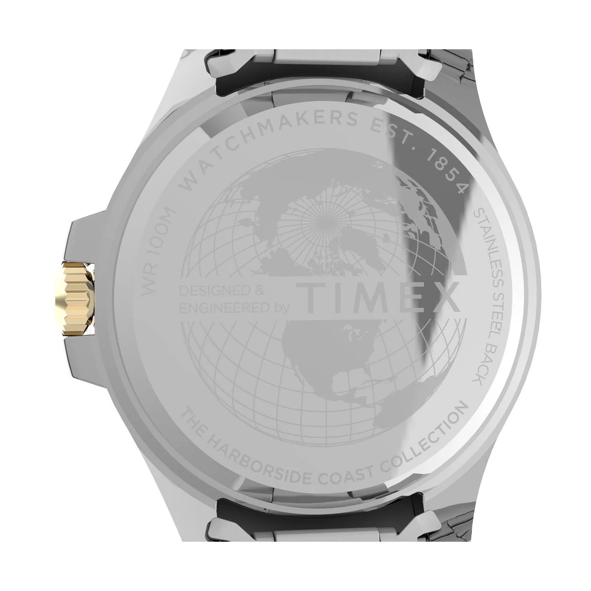TIMEX Harborside Coast Analog watch for man with Blue Round Dial & Two-Tone Stainless Steel Bracelet Band Water Resistant Men's Wrist Watches - TW2V42000UJ - Image 4